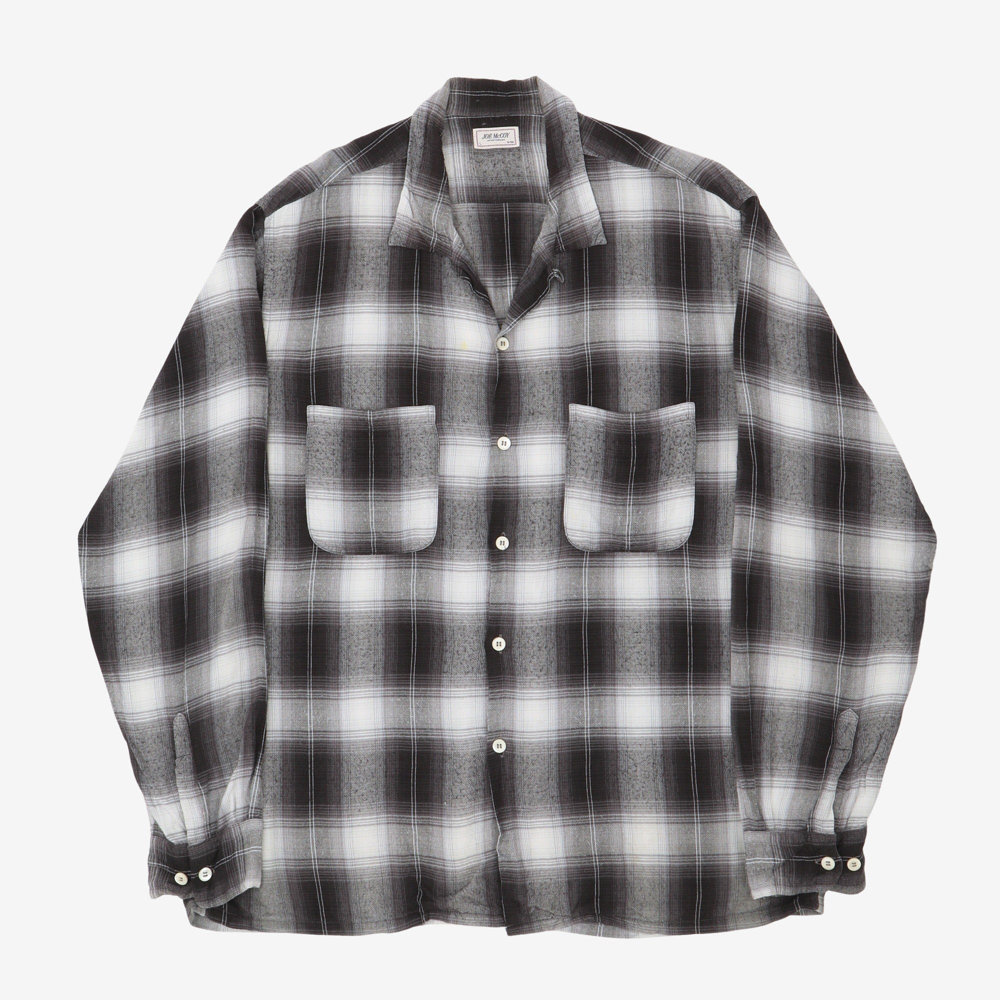 Shadow Check Rayon Shirt