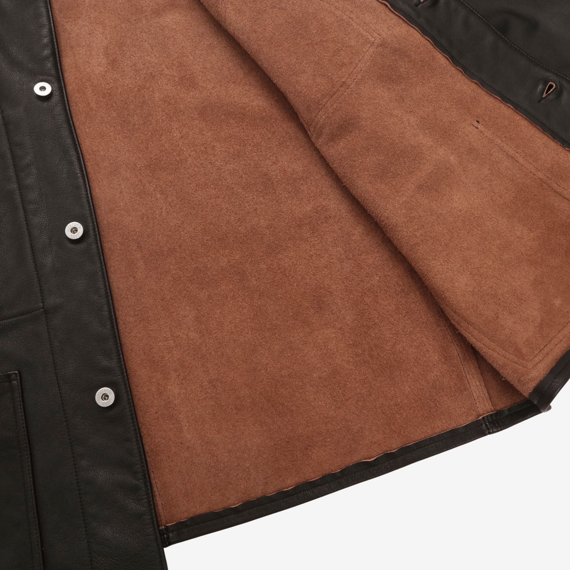 Leather Woven Chore Coat