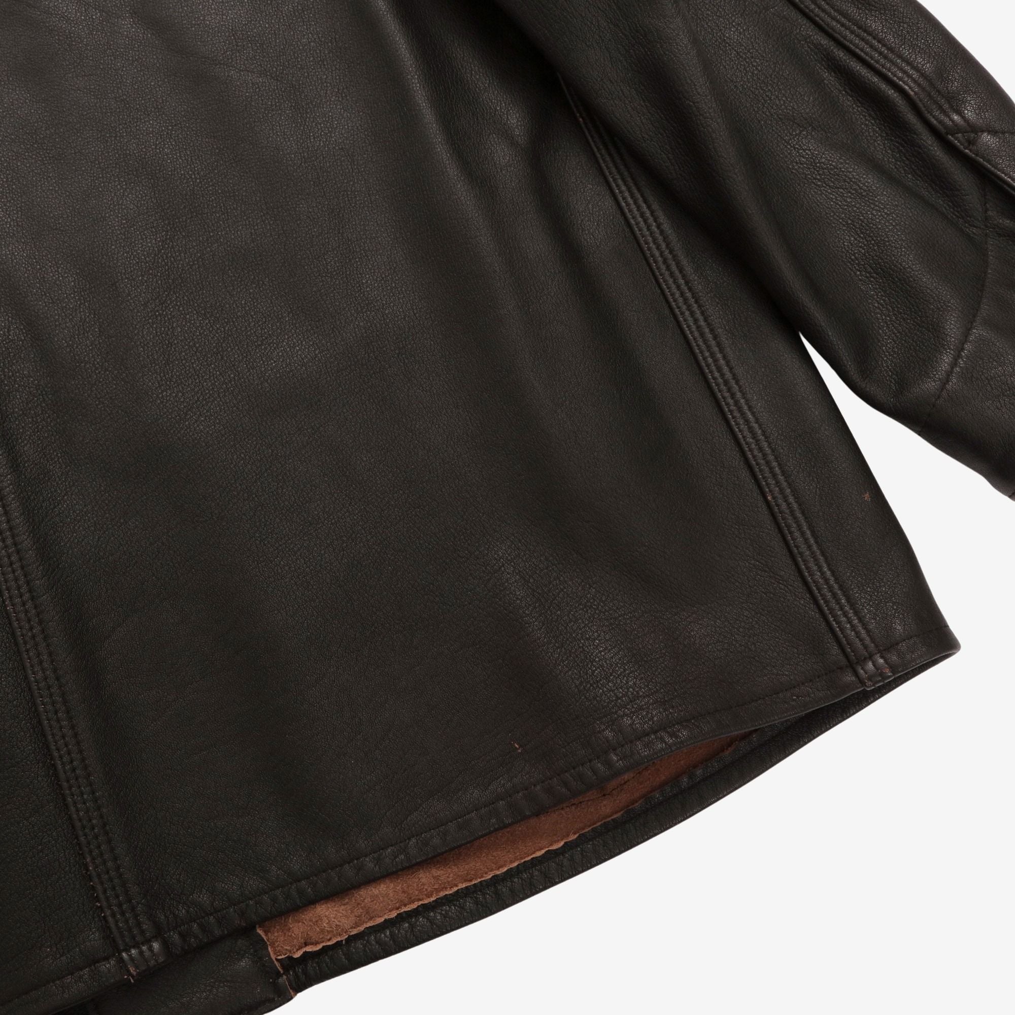 Leather Woven Chore Coat