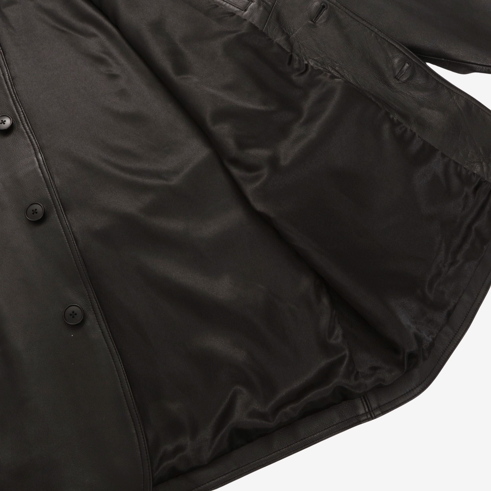 Leather Car Coat