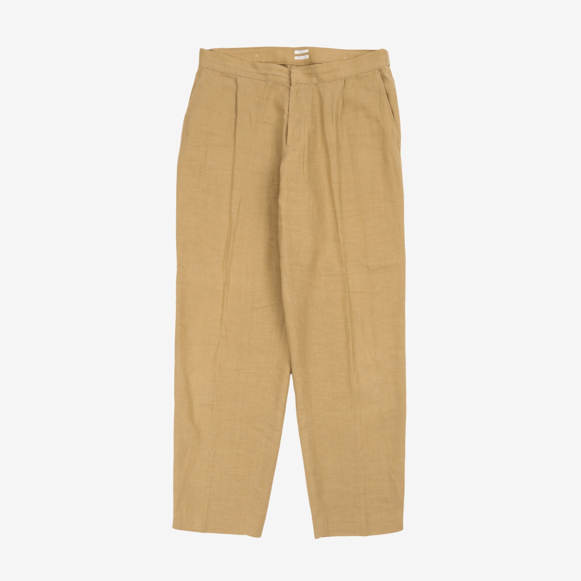 Side Tab Linen Trousers (34W x 32L)
