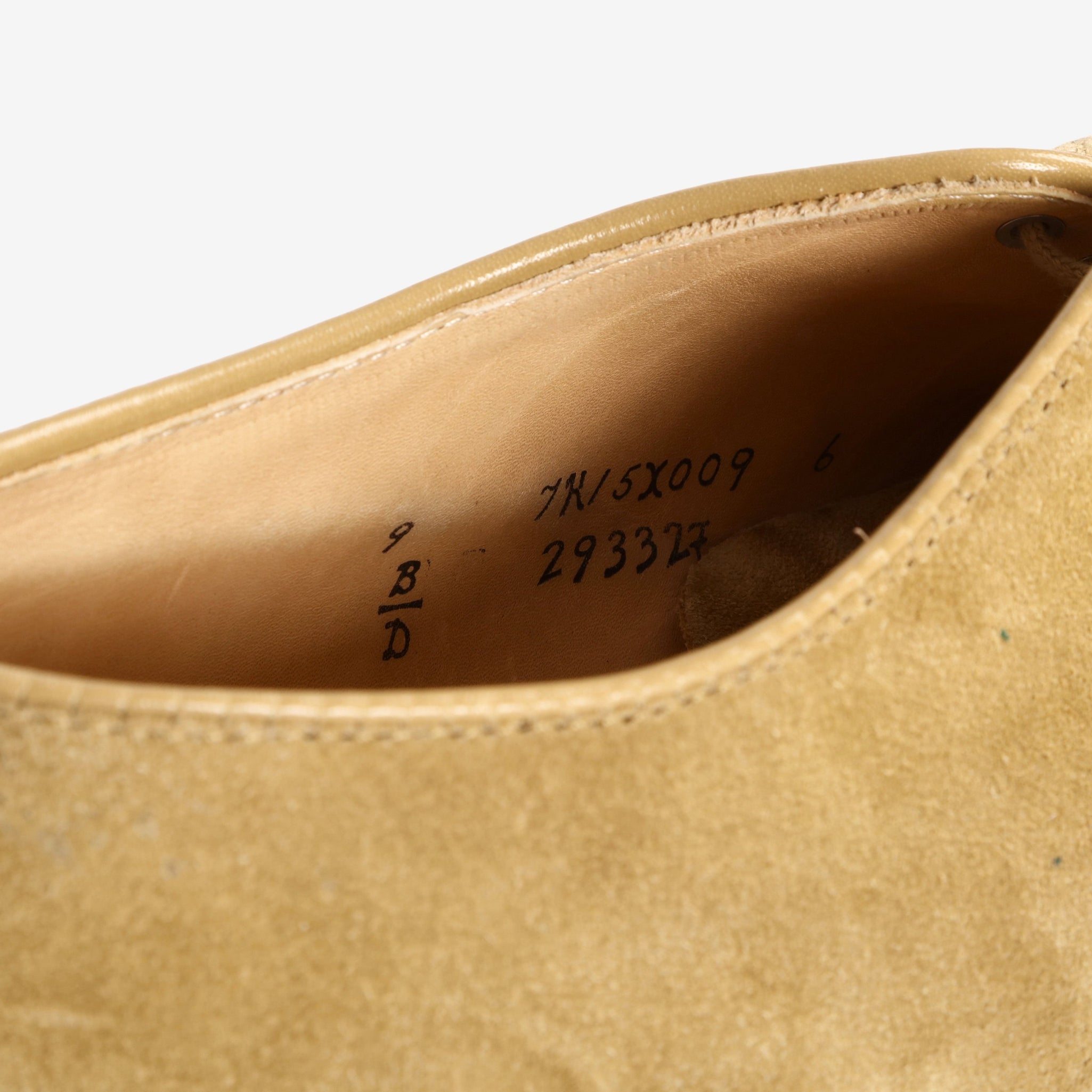 Suede Unlined Plain Toe Blucher