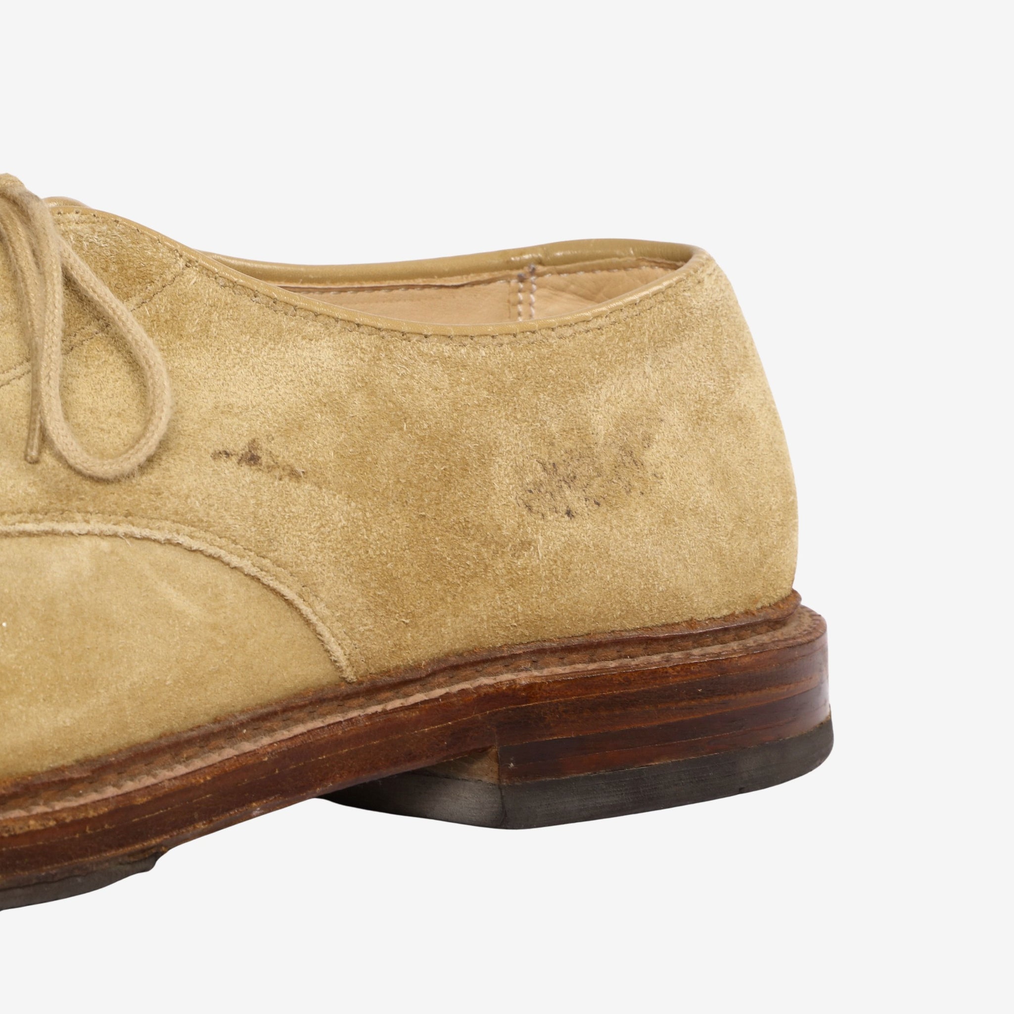 Suede Unlined Plain Toe Blucher