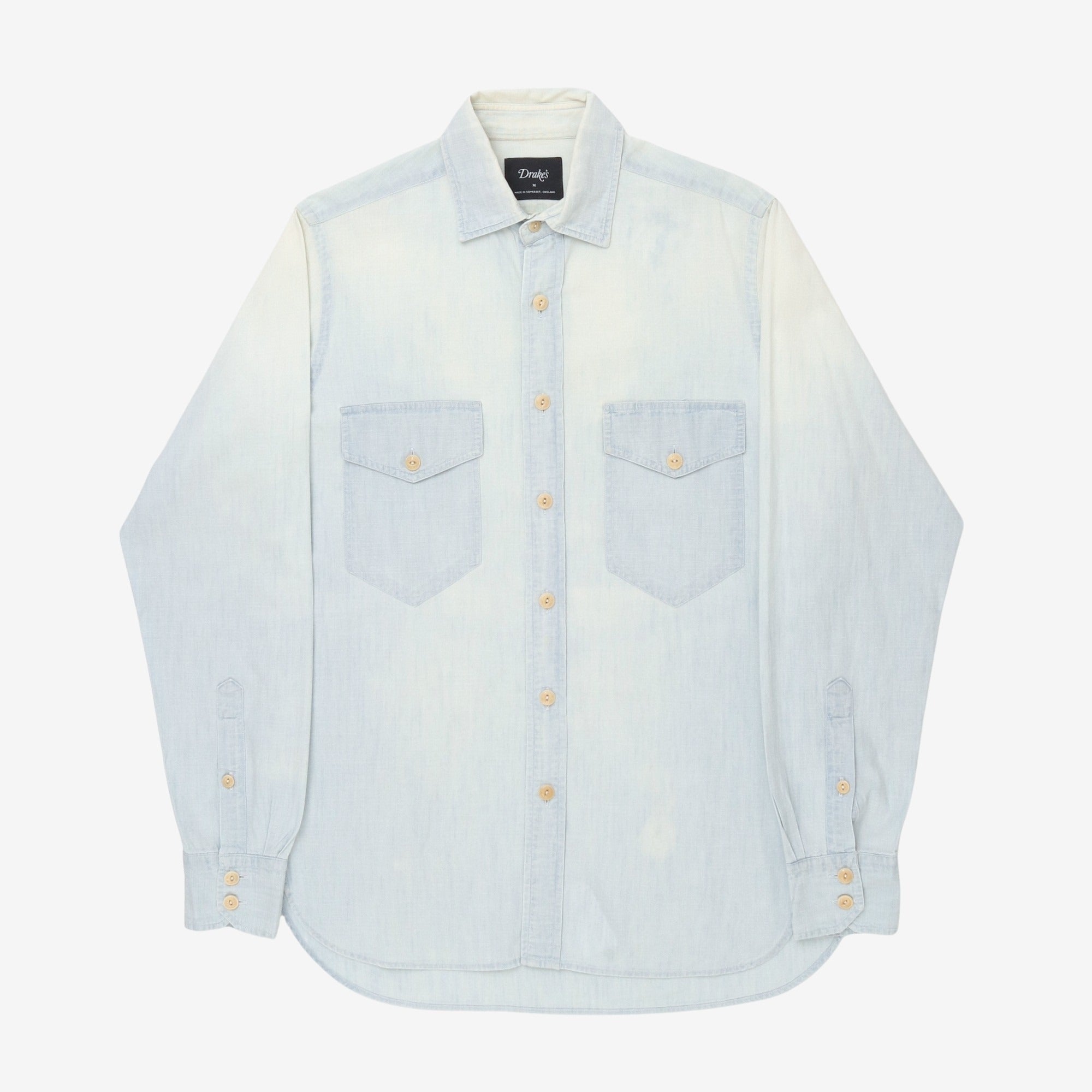 Bleach Wash Denim Field Shirt