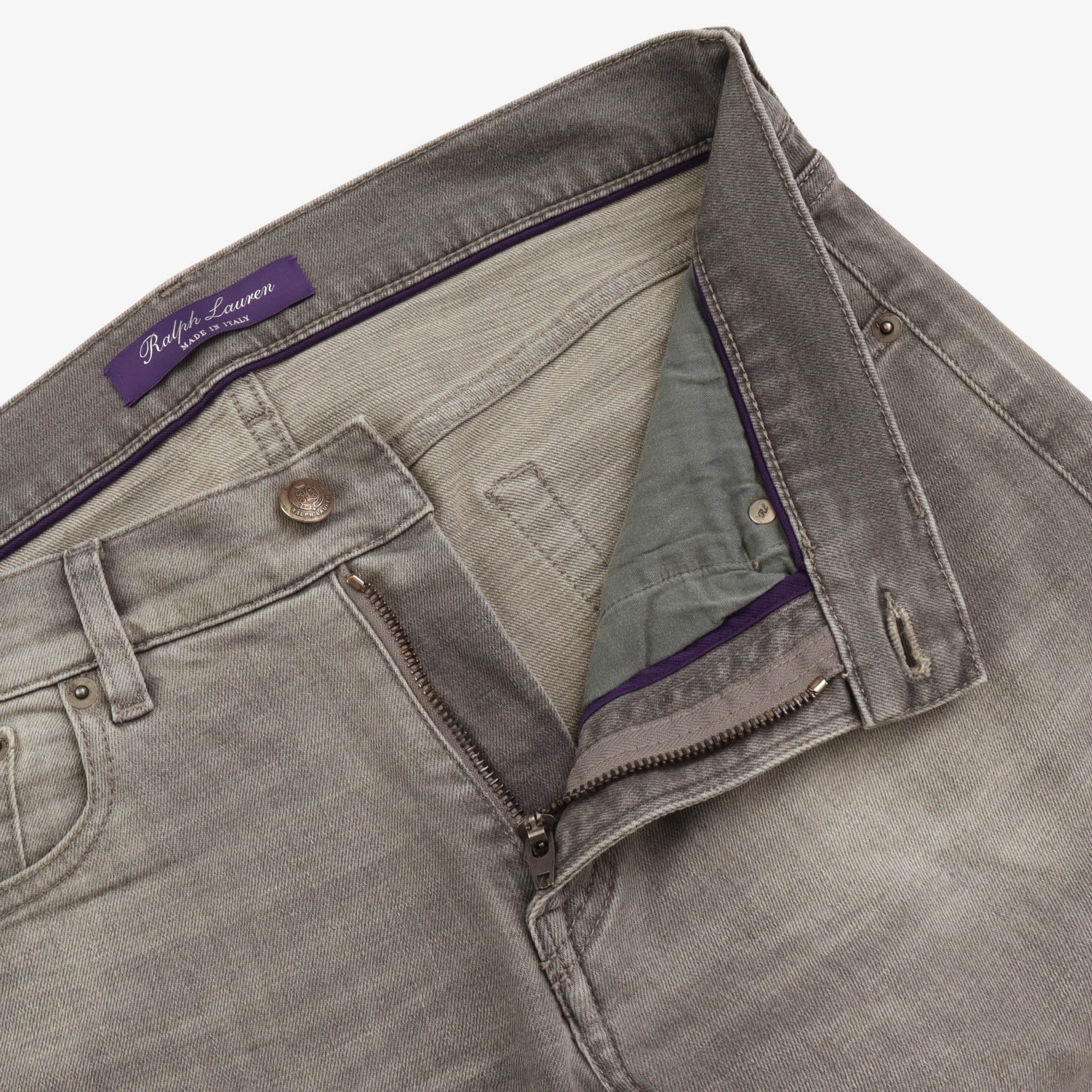 Purple Label Slim Fit Faded Denim
