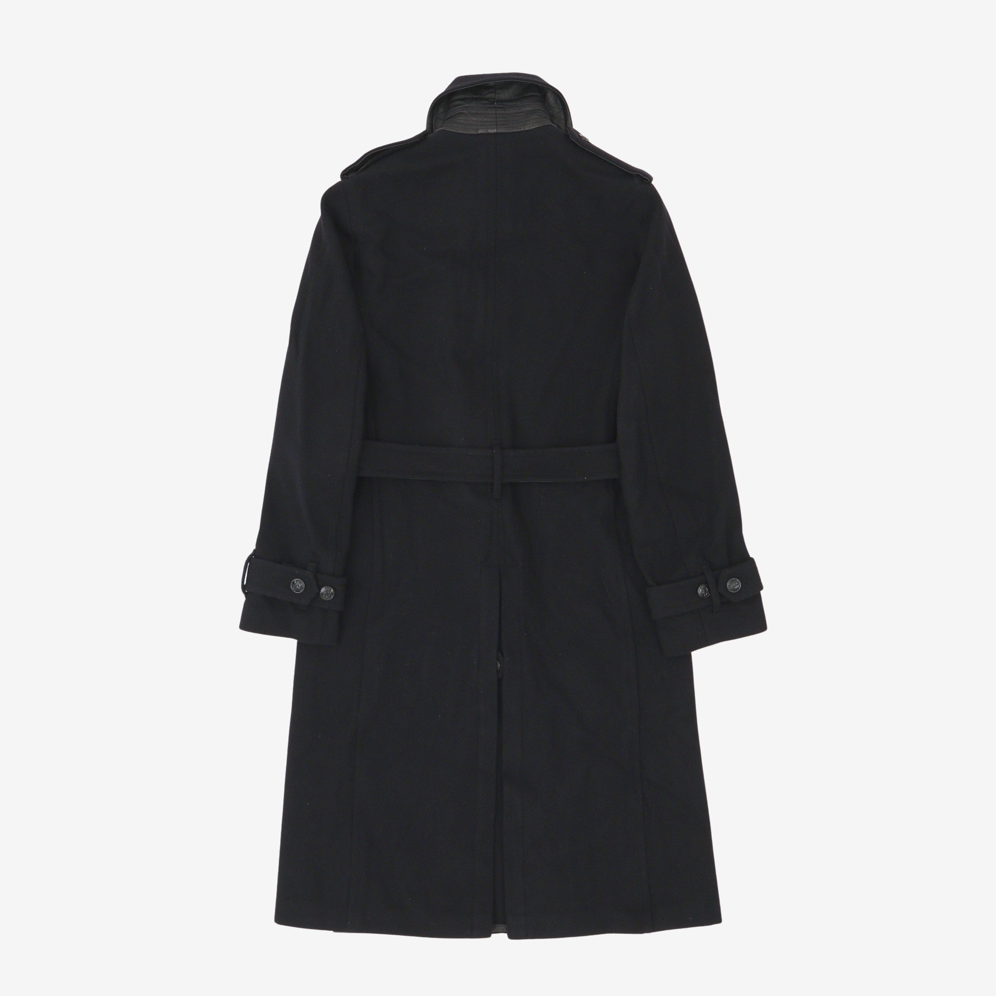 Belted Wool Trench Coat