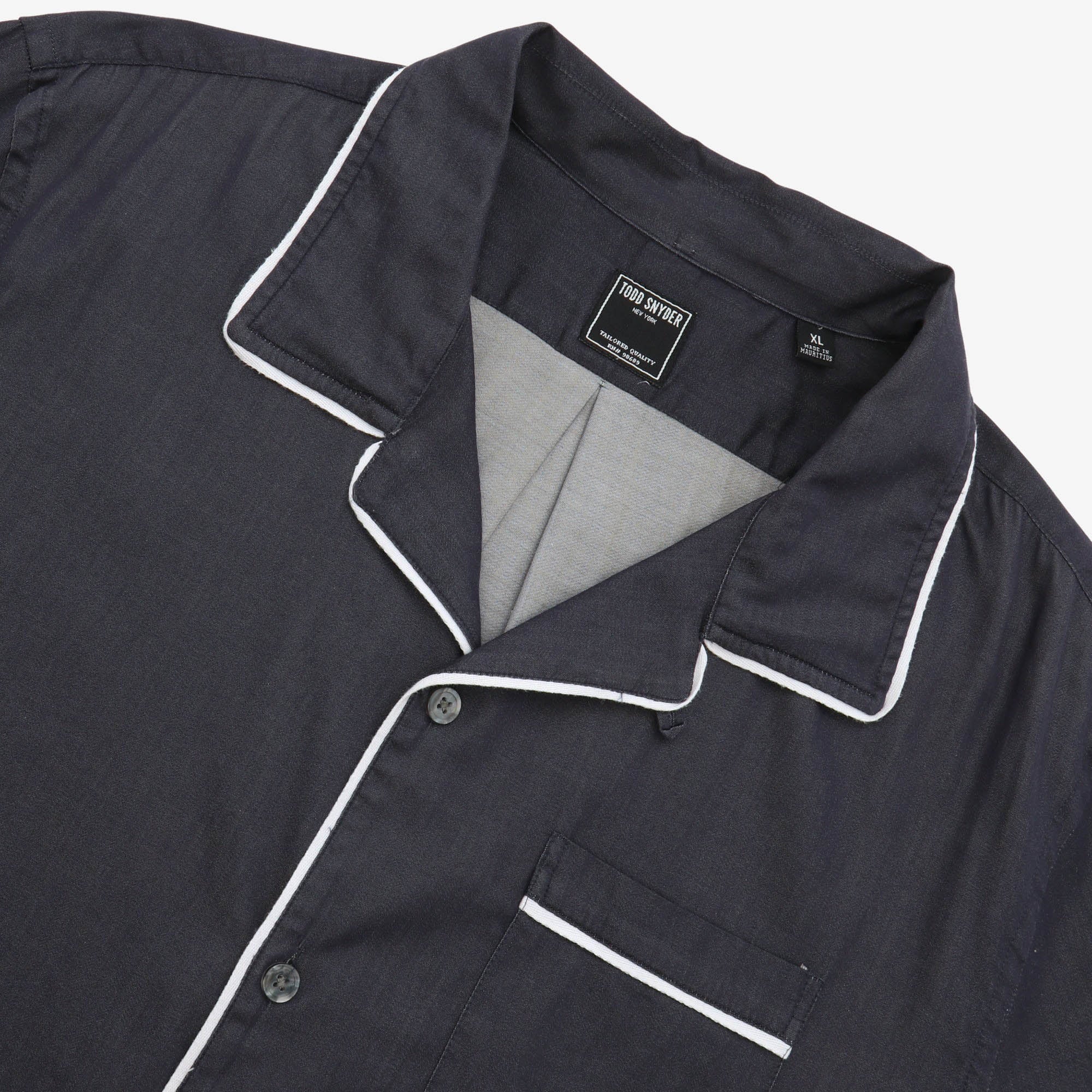 Tipped Japanese Camp Collar Shirt