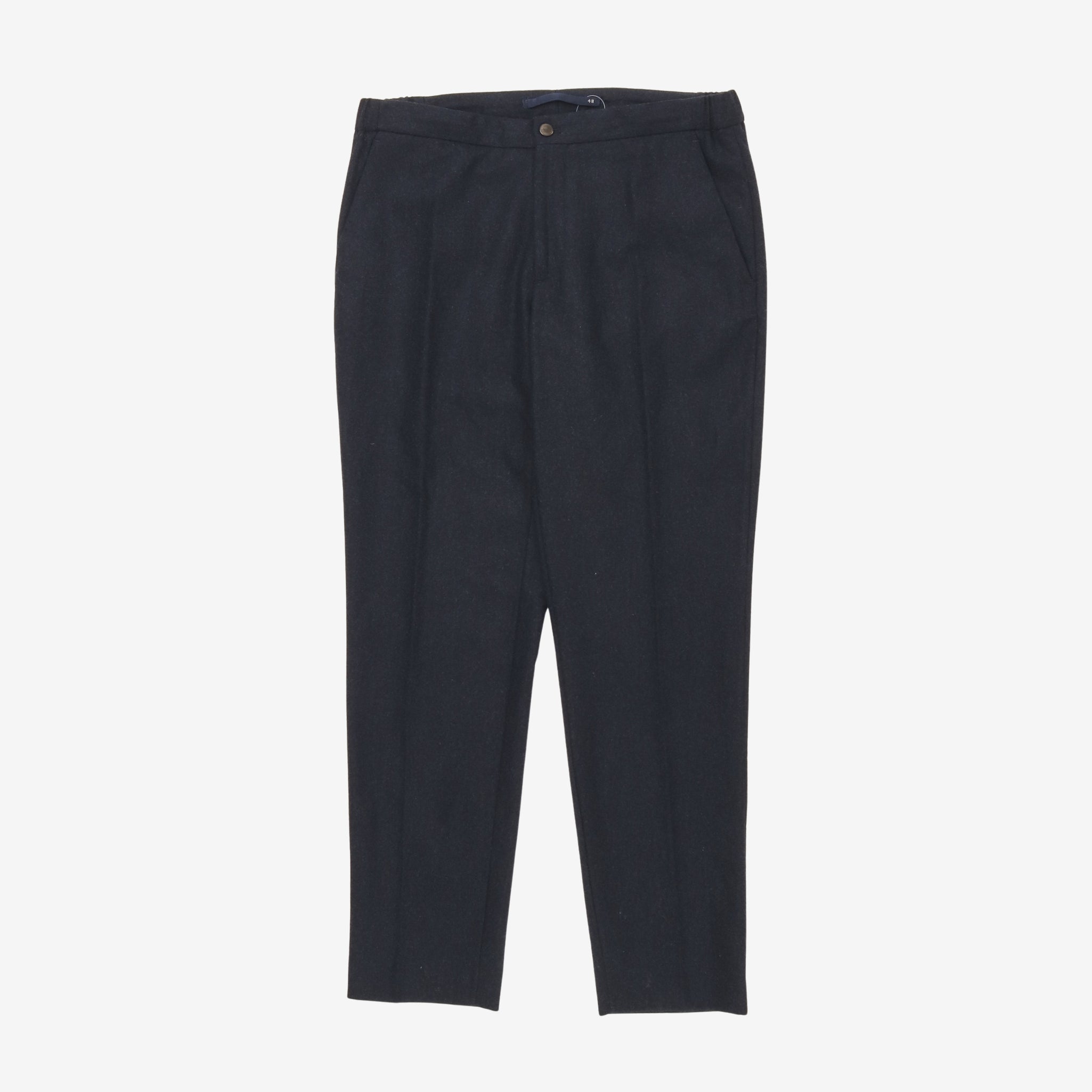 Wool Pleated Trousers