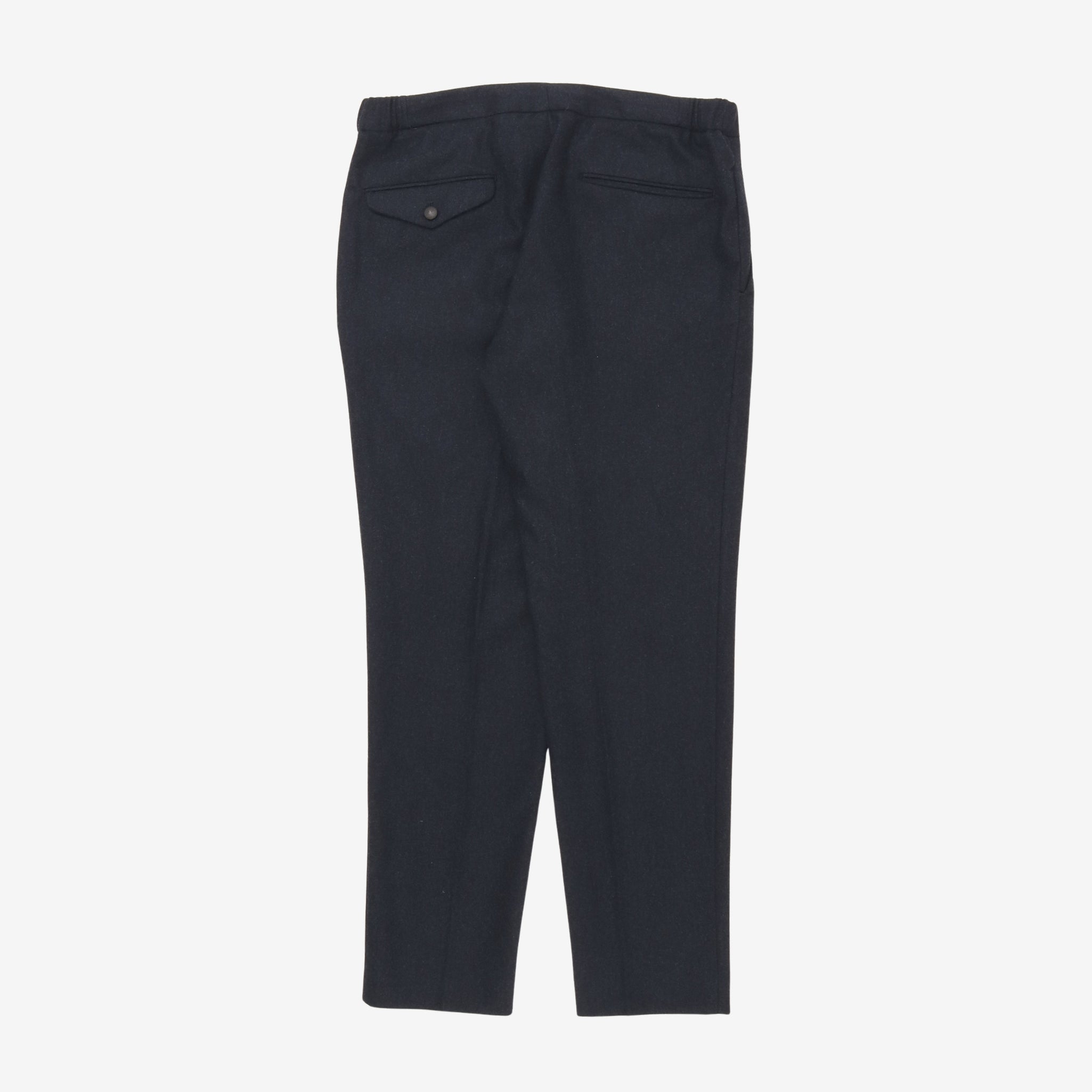 Wool Pleated Trousers