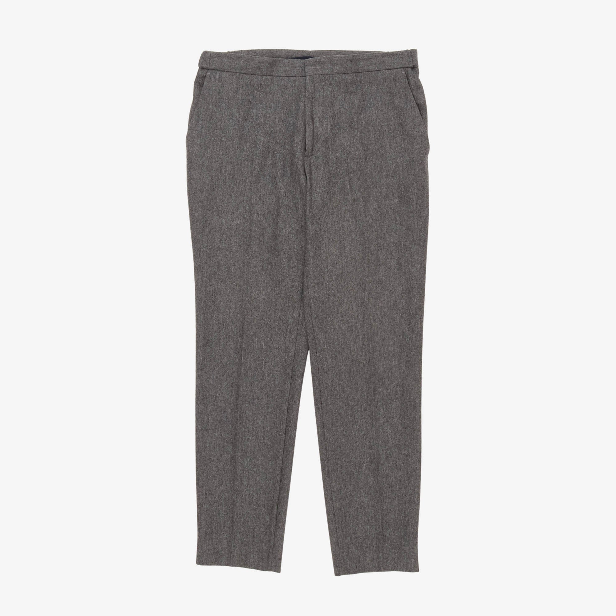Wool Pleated Trousers