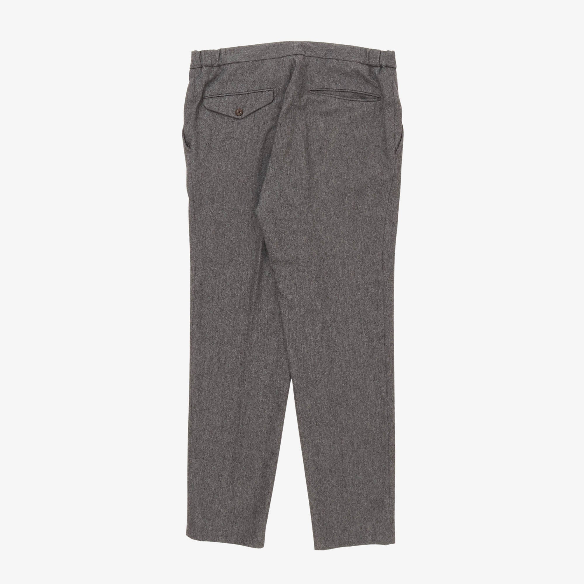 Wool Pleated Trousers