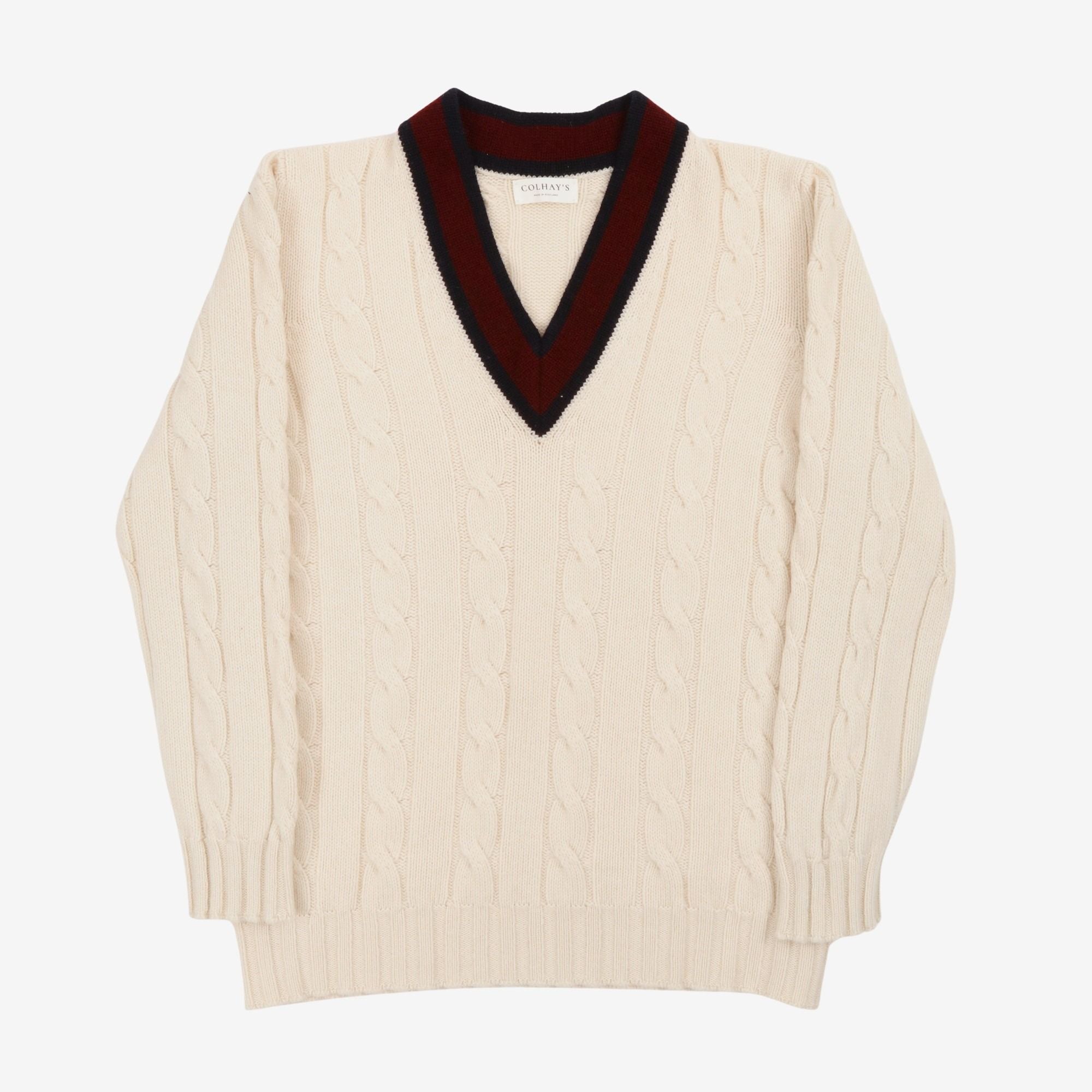 Superfine Lambswool Cricket Sweater