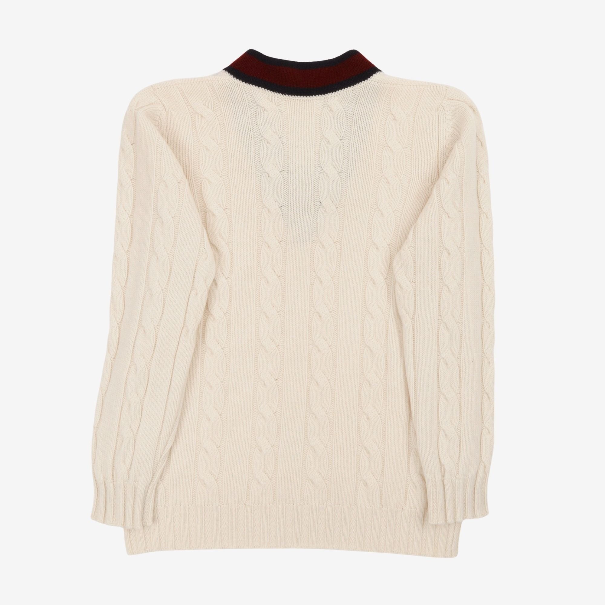 Superfine Lambswool Cricket Sweater