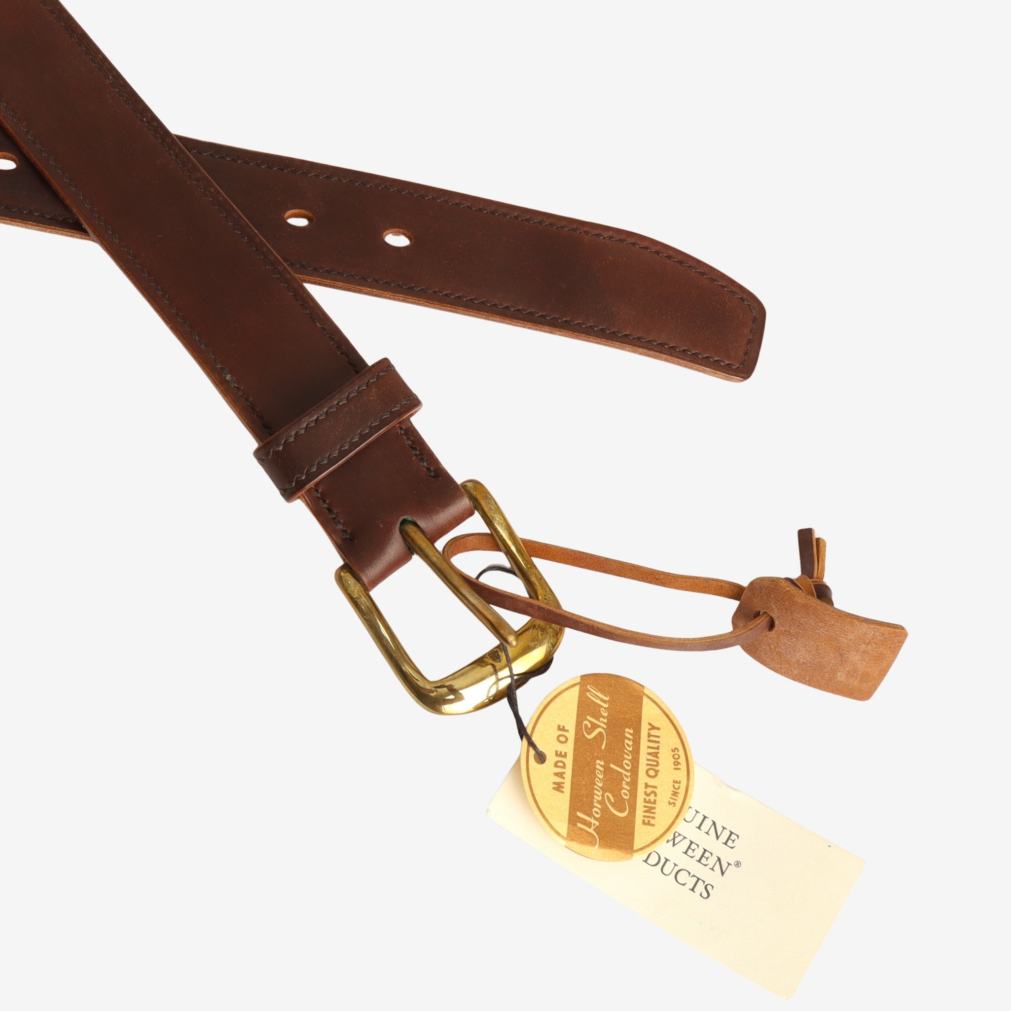 Cordovan Leather Belt (Signed)