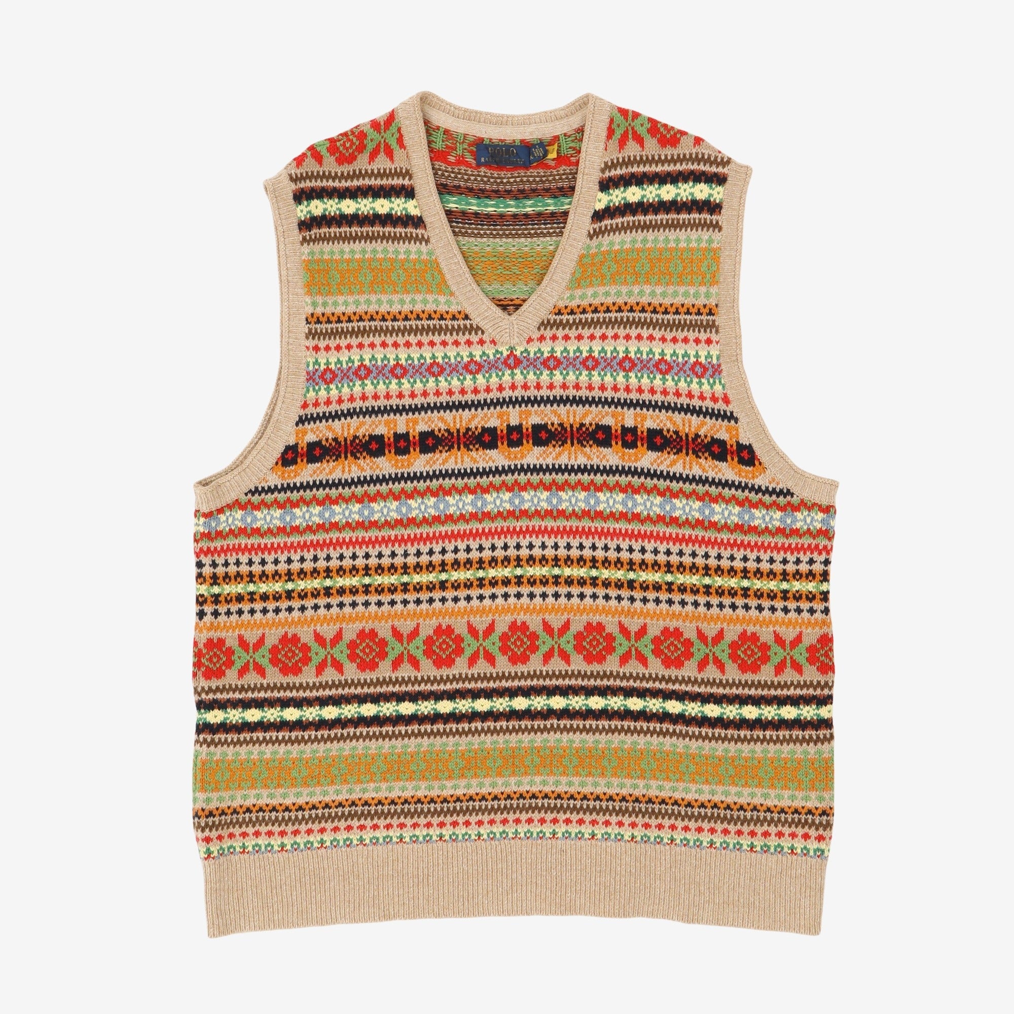 Fair Isle Cashmere Blend Vest