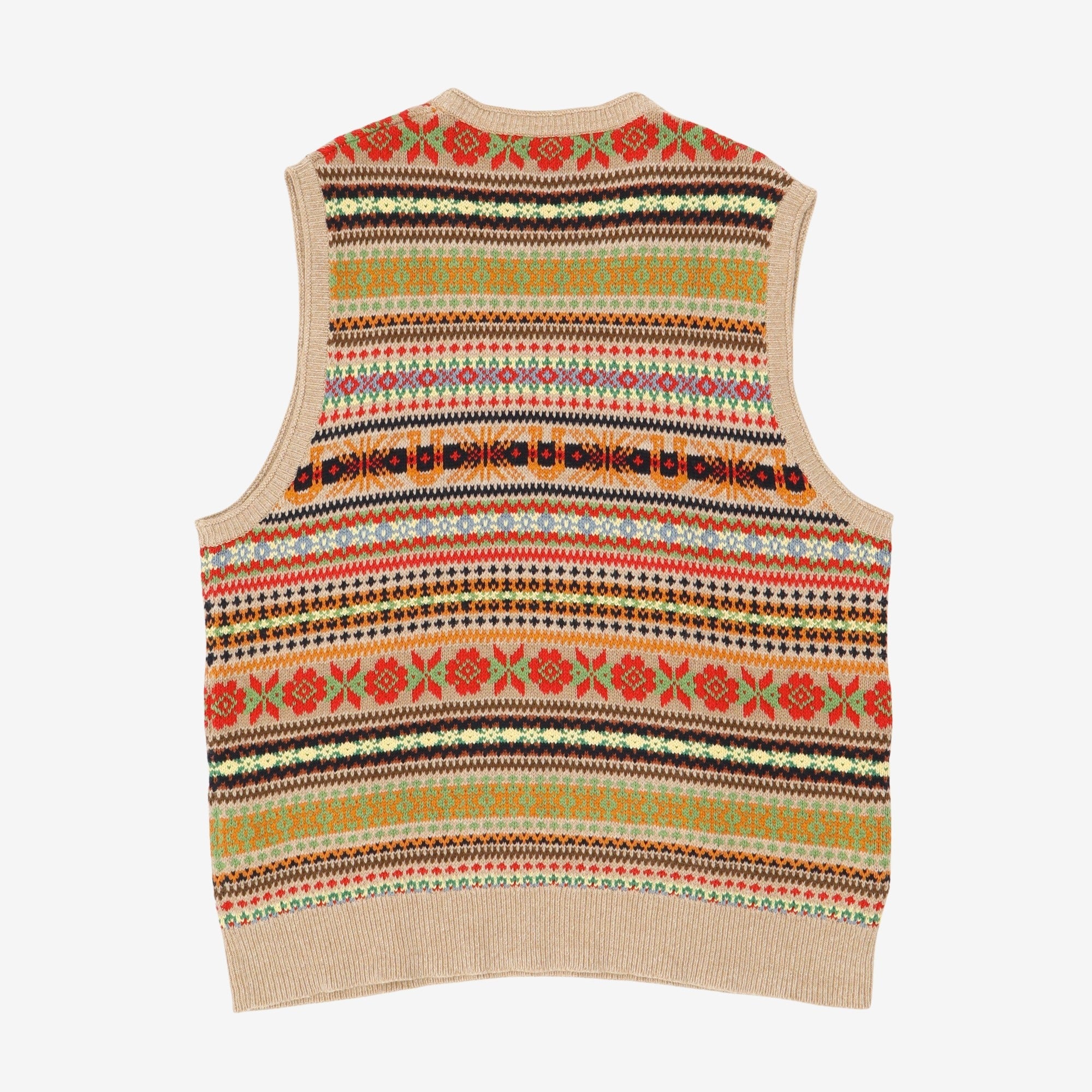 Fair Isle Cashmere Blend Vest