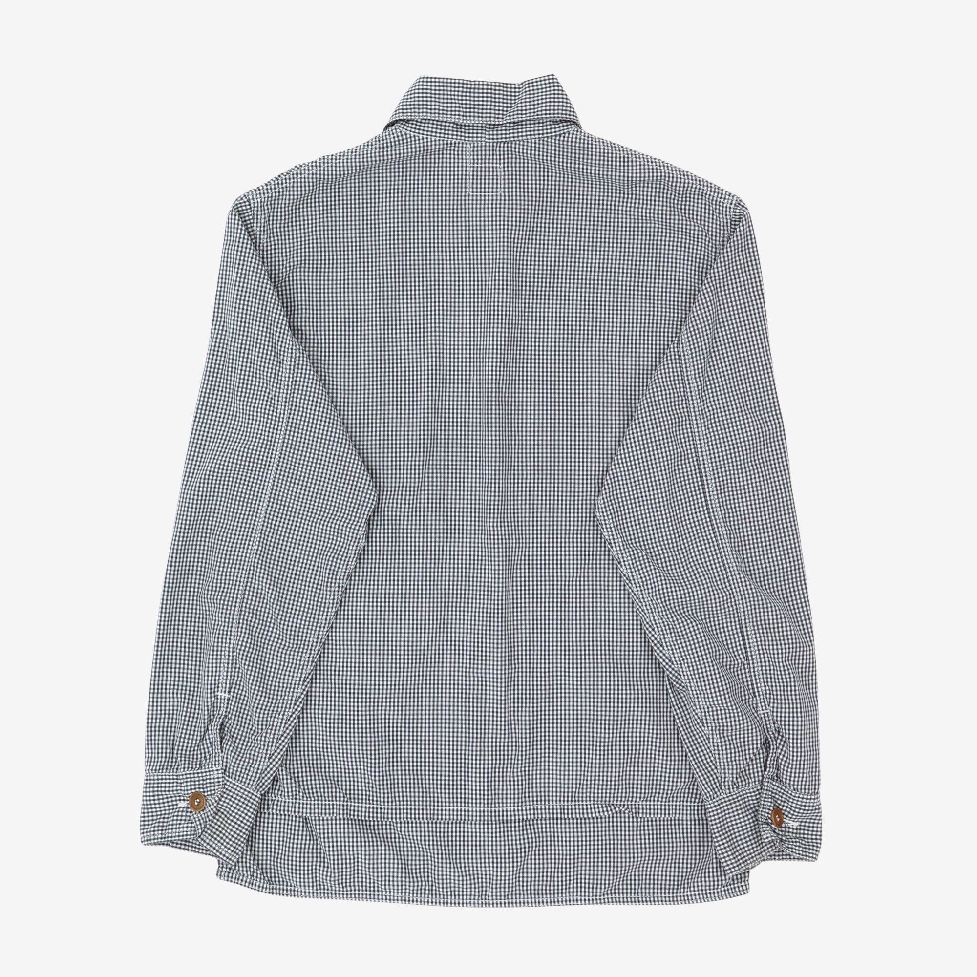 Gingham Check Melton Jacket