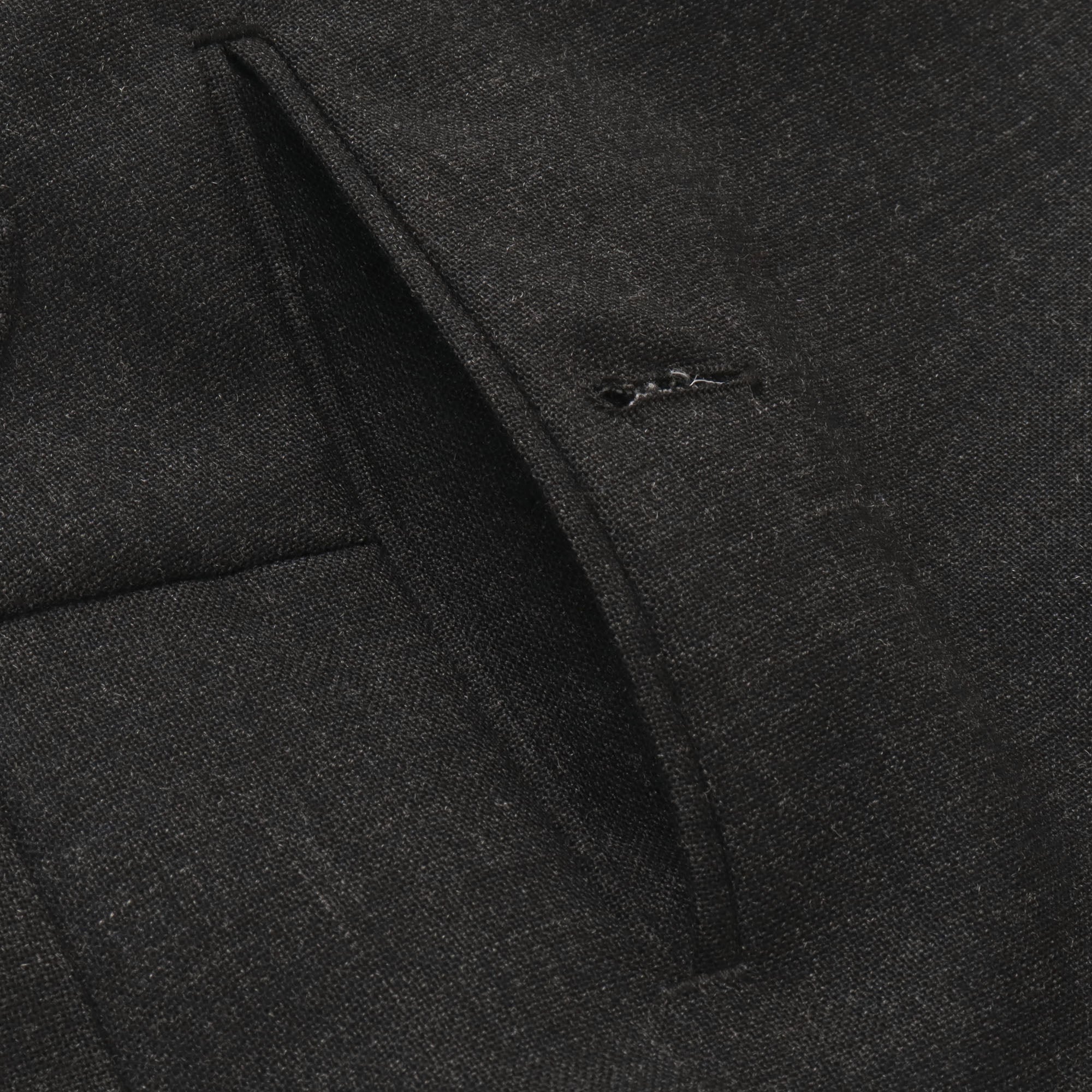 Single Pleated Wool Trousers