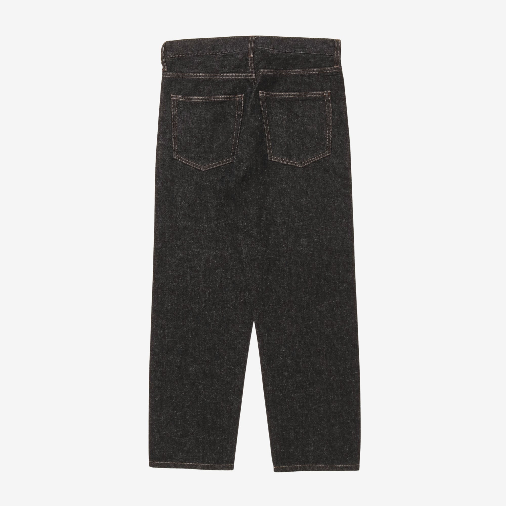 Washed Denim Wide Pants (30W x 26L)