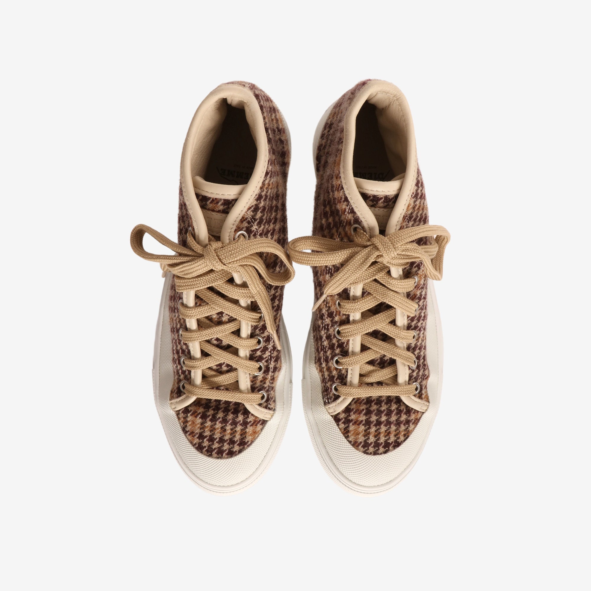 Houndstooth Print Sneakers