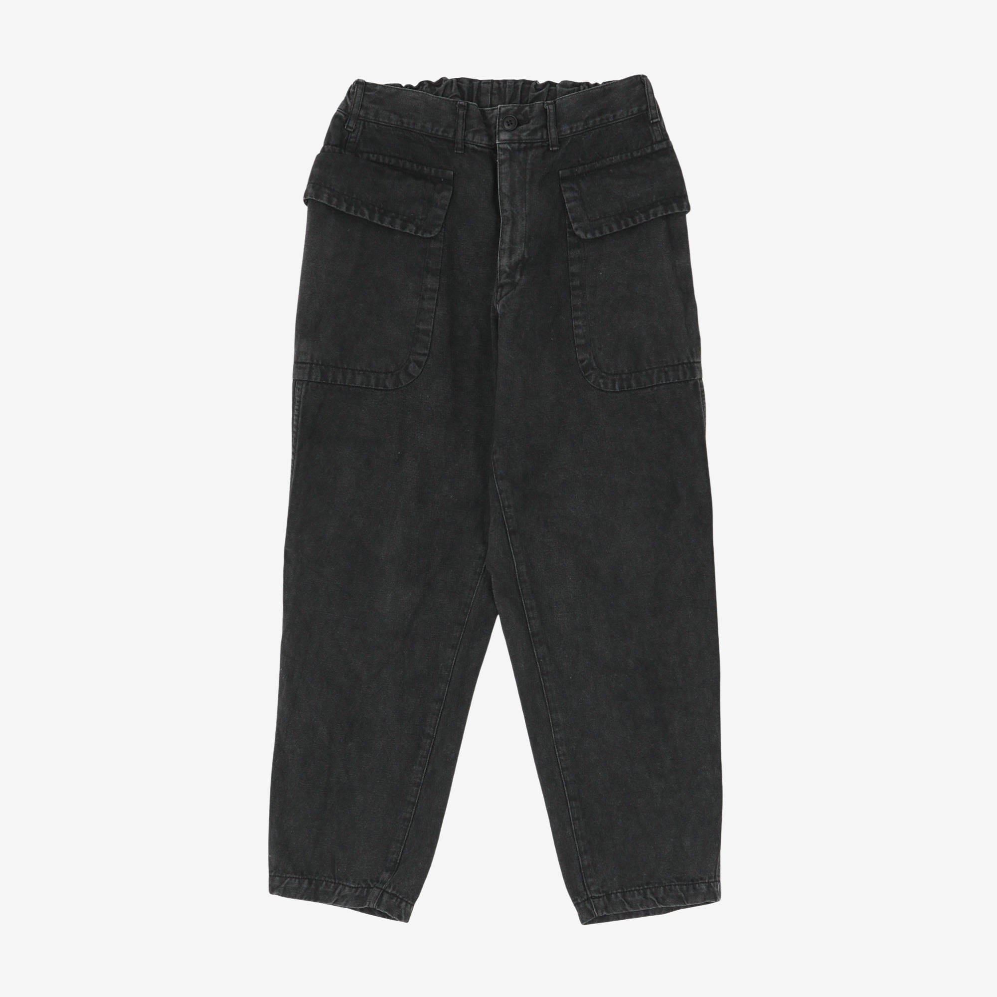 Military Denim Cargo Pants