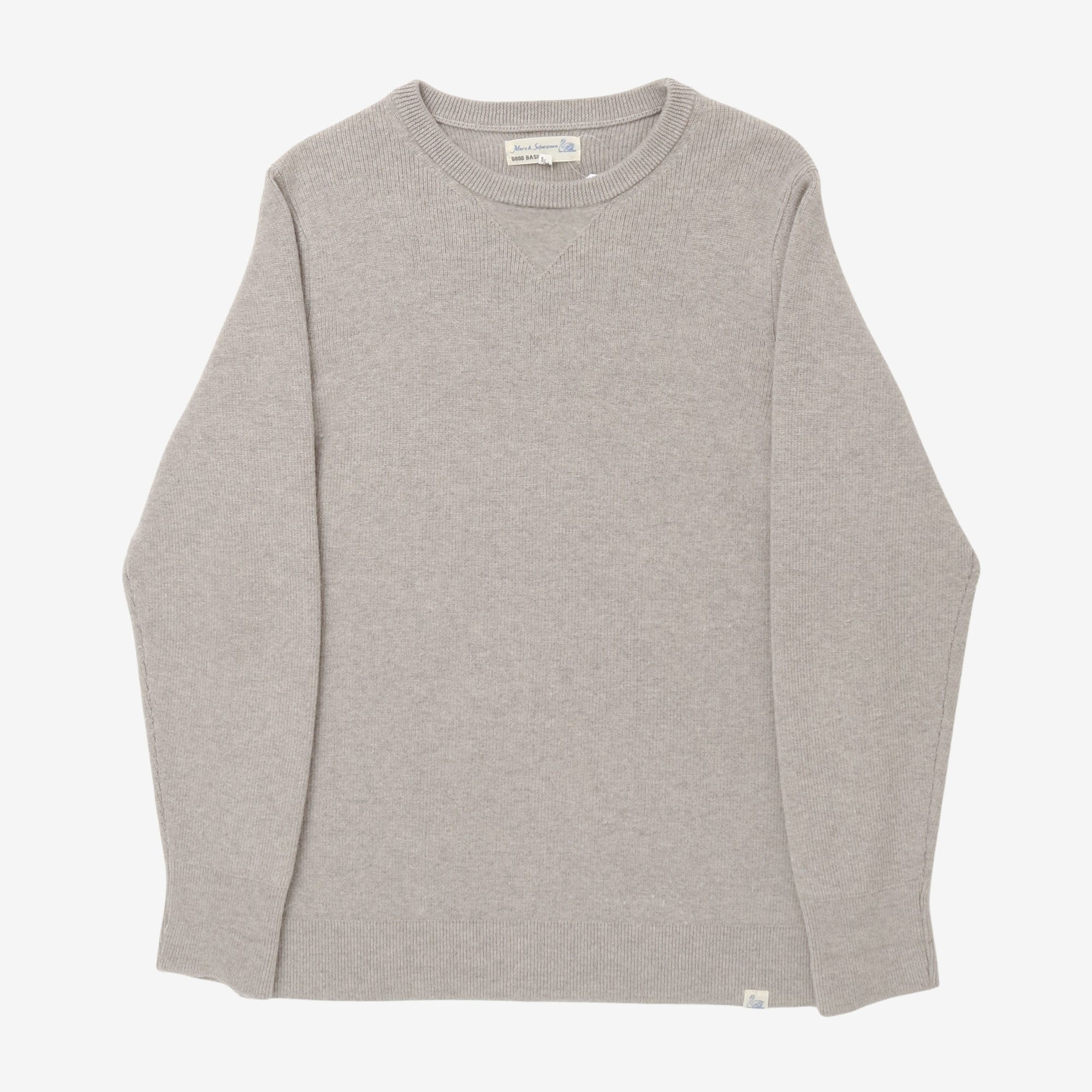V Gusset Merino Wool Sweater