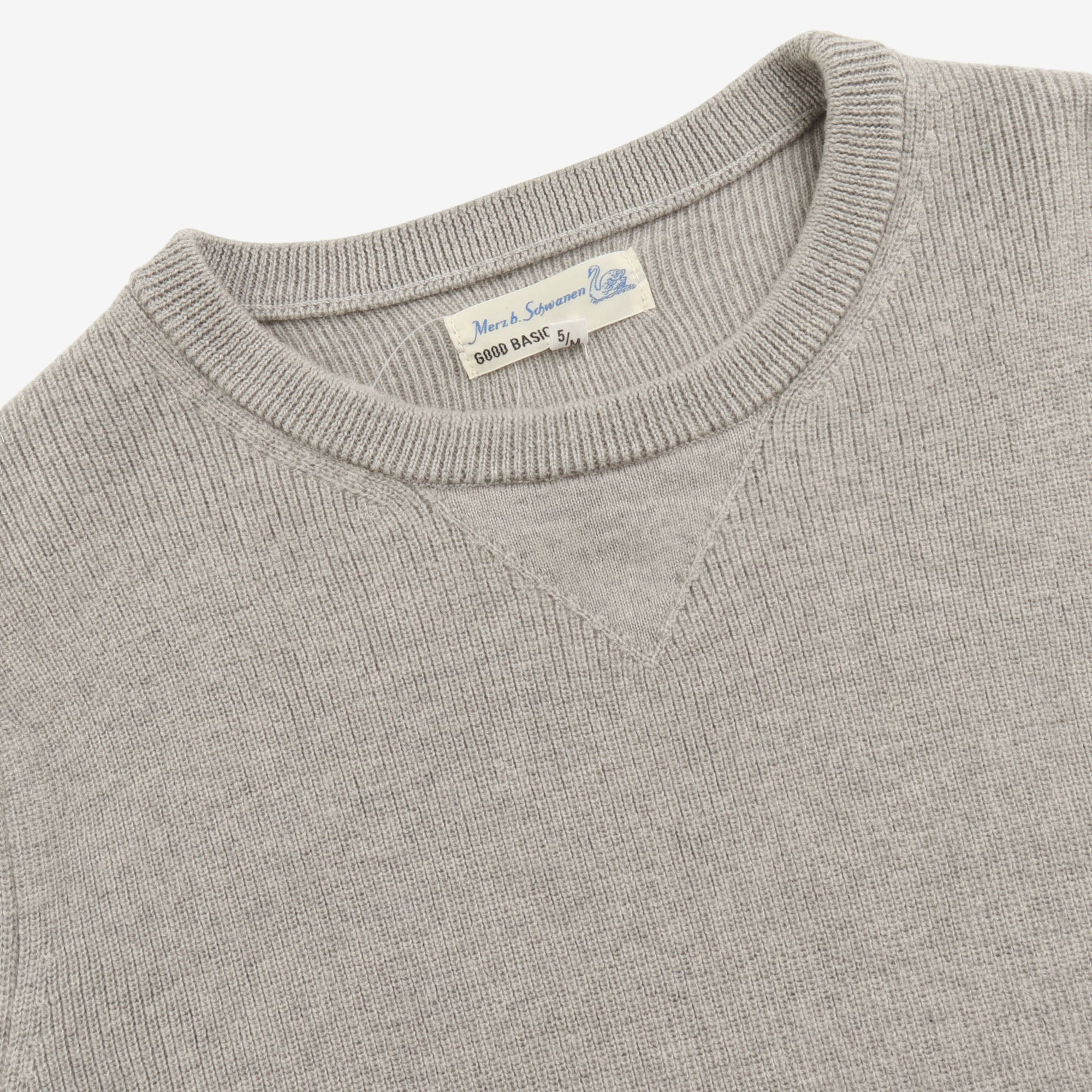 V Gusset Merino Wool Sweater