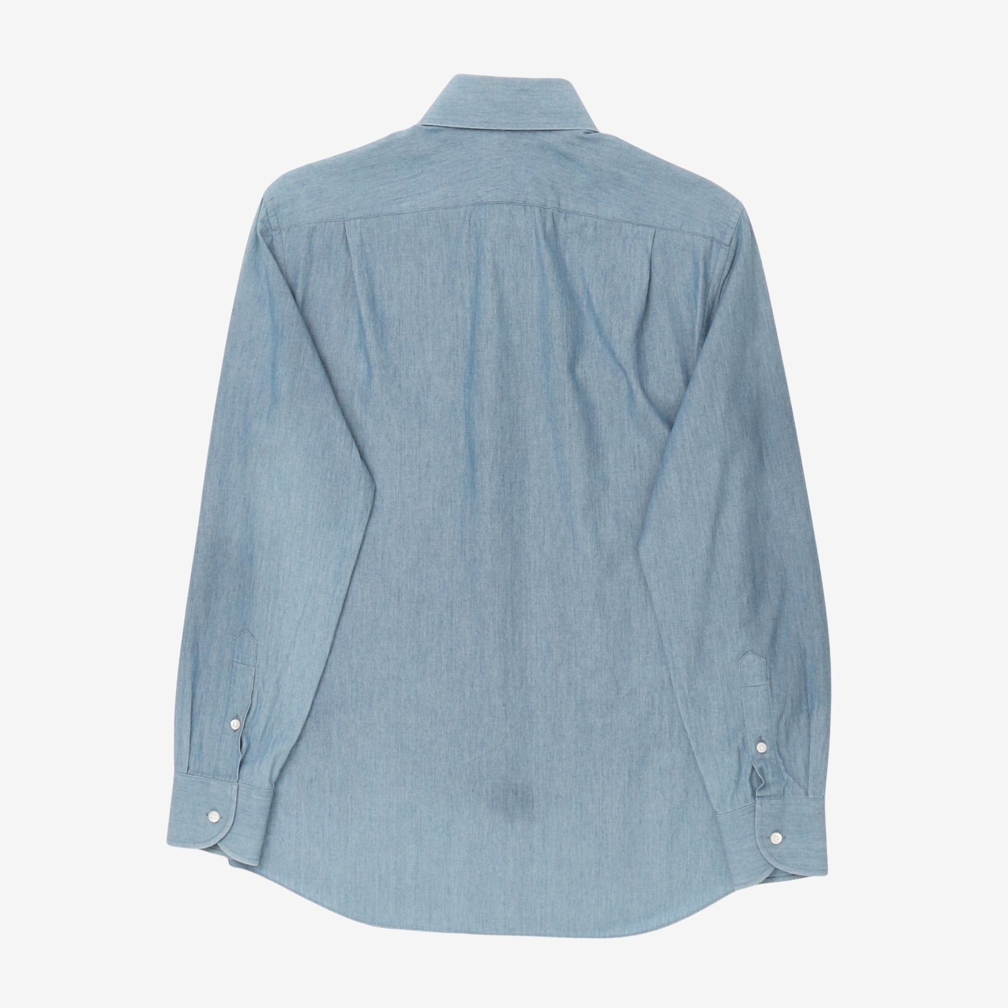 Spread Collar Chambray Shirt