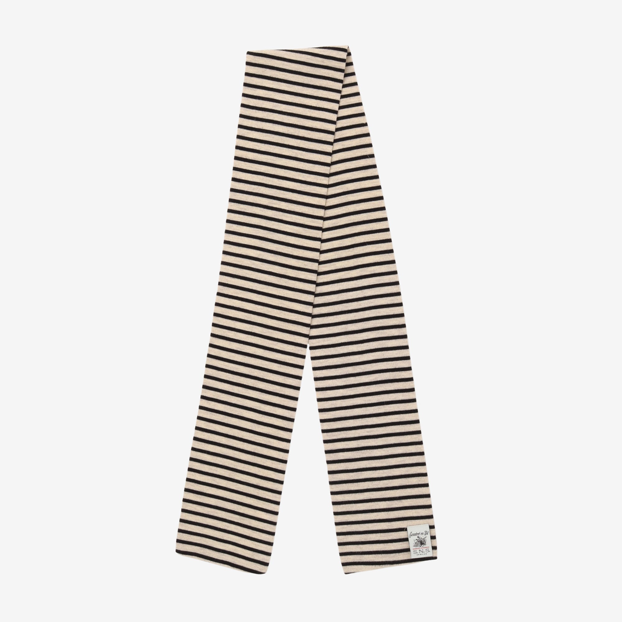 Striped Wool Double Scarf