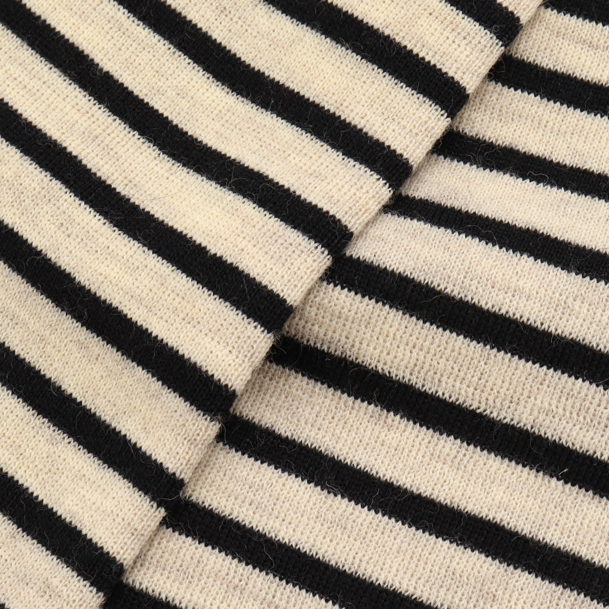 Striped Wool Double Scarf