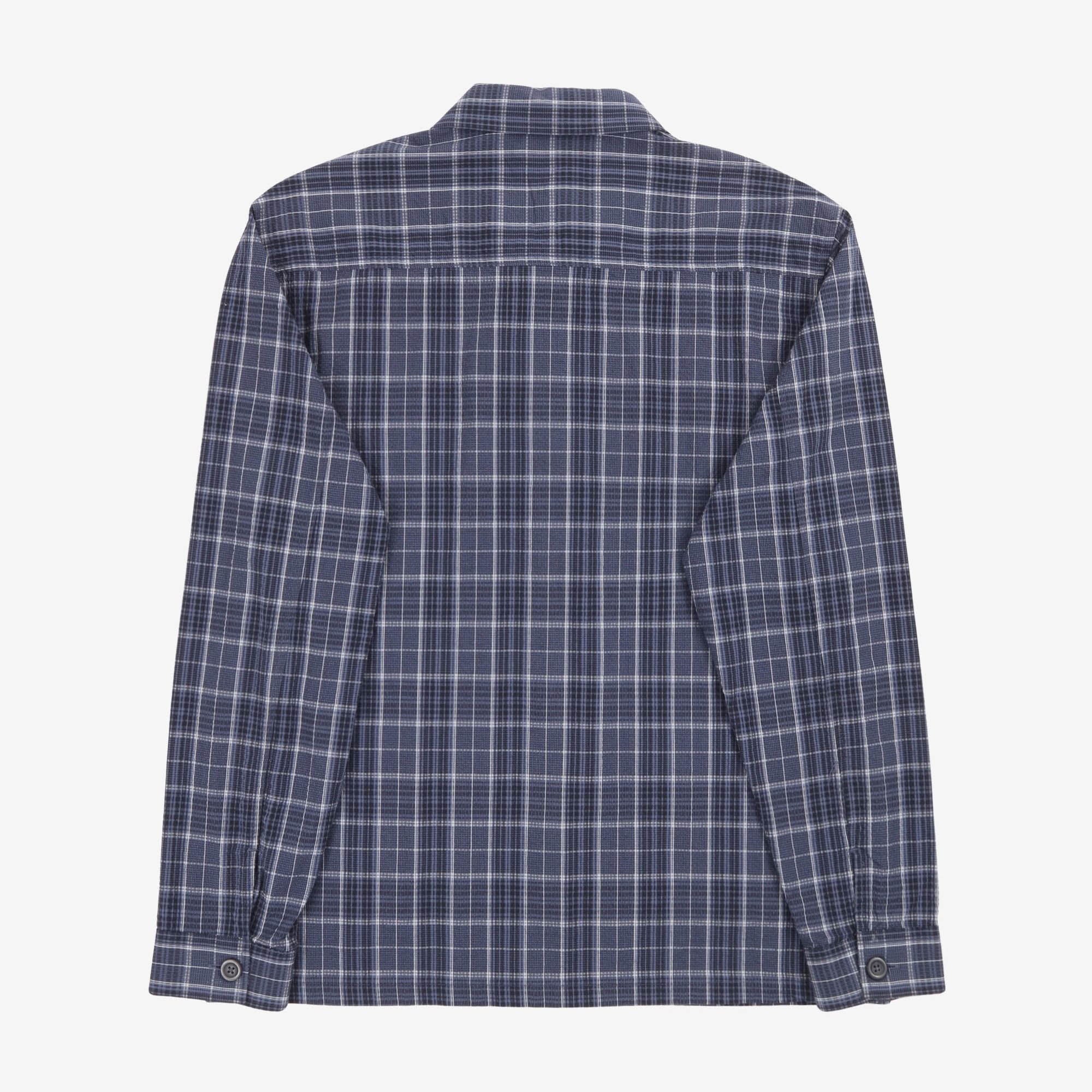 Check Seersucker Overshirt