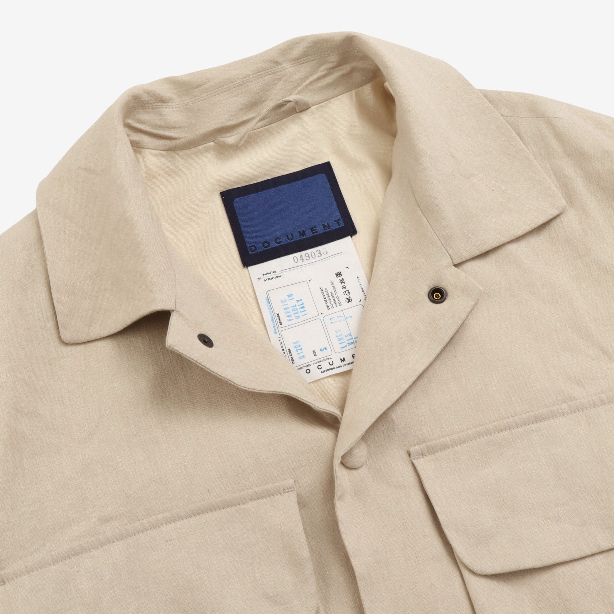 Linen Blend CPO Jacket