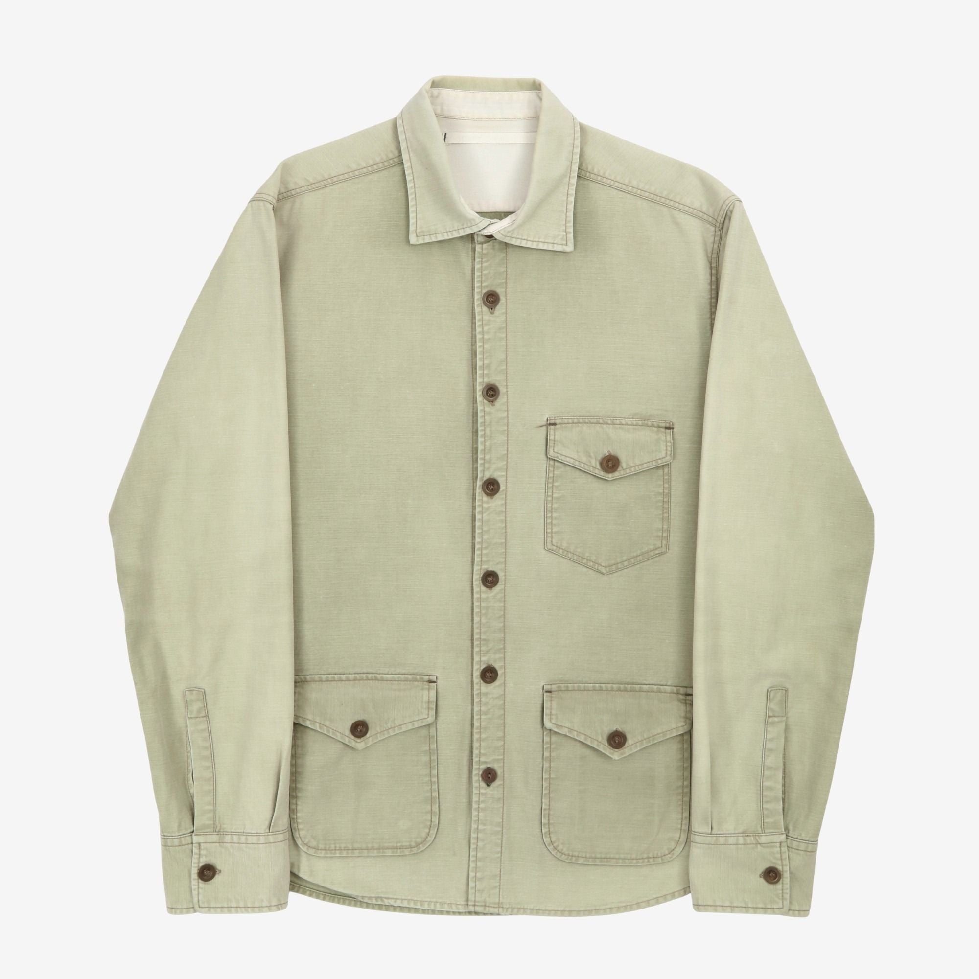 Point Collar Work Shirt Jacket