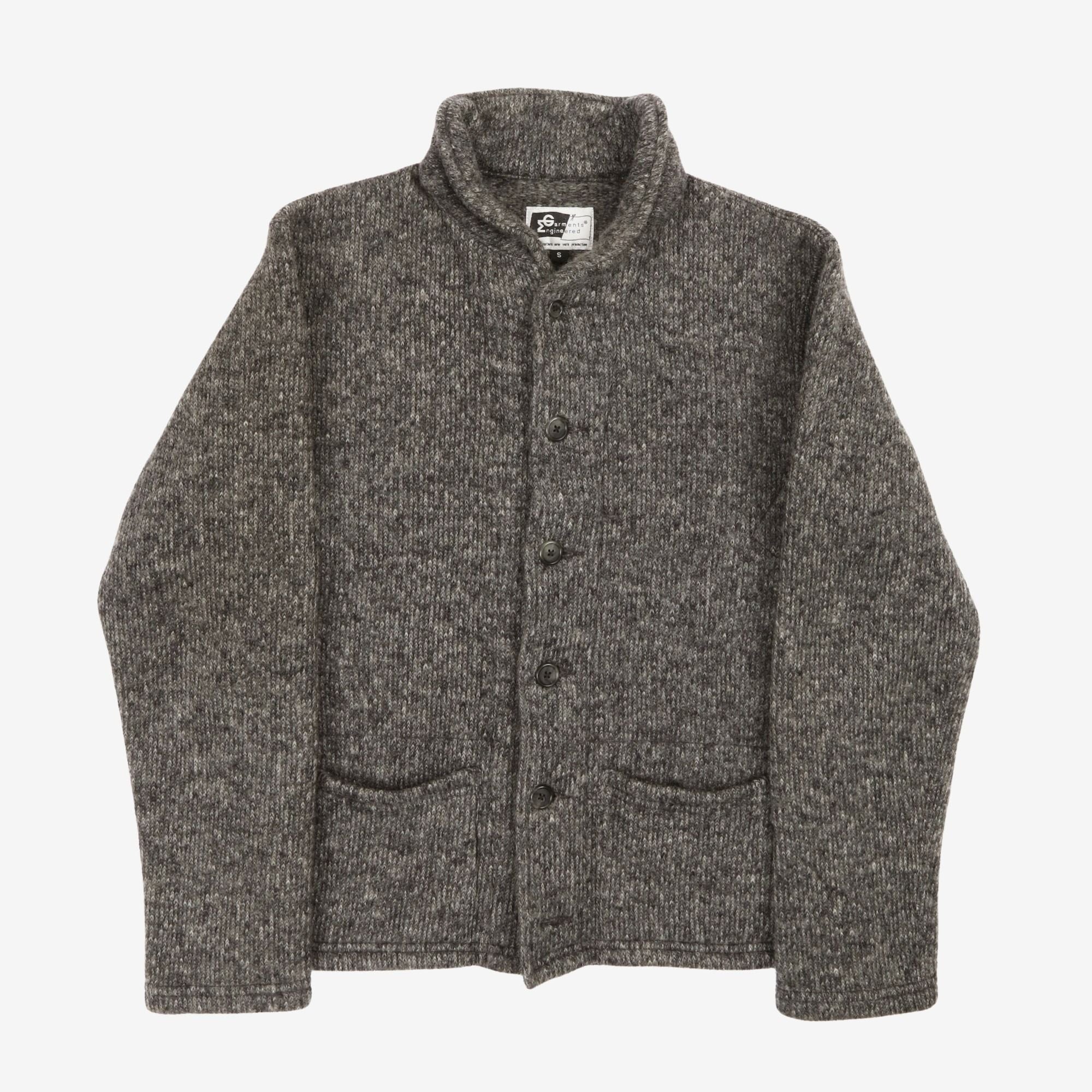 Wool Shawl Collar Cardigan