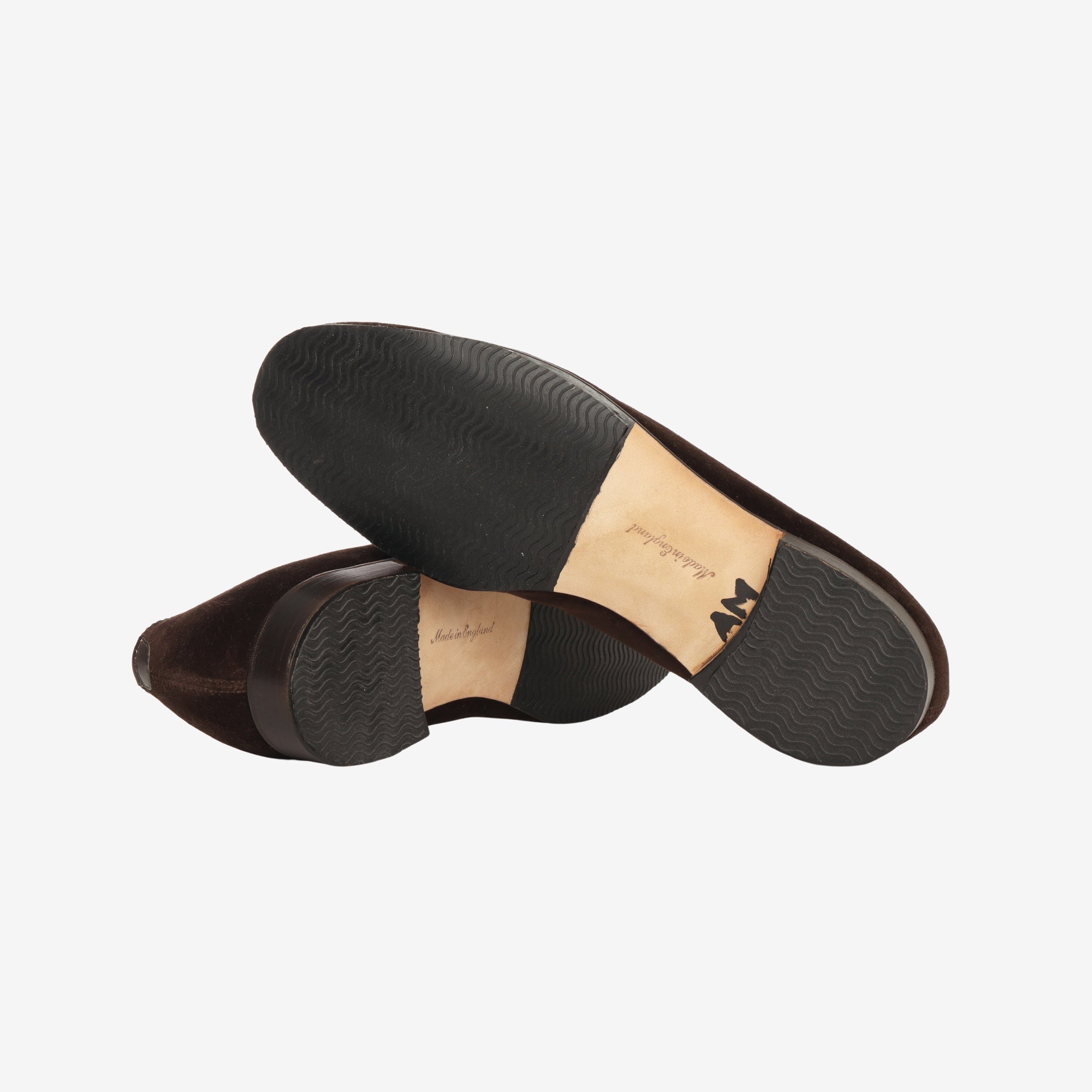 Edward Green Velvet Albert Slippers + Trees