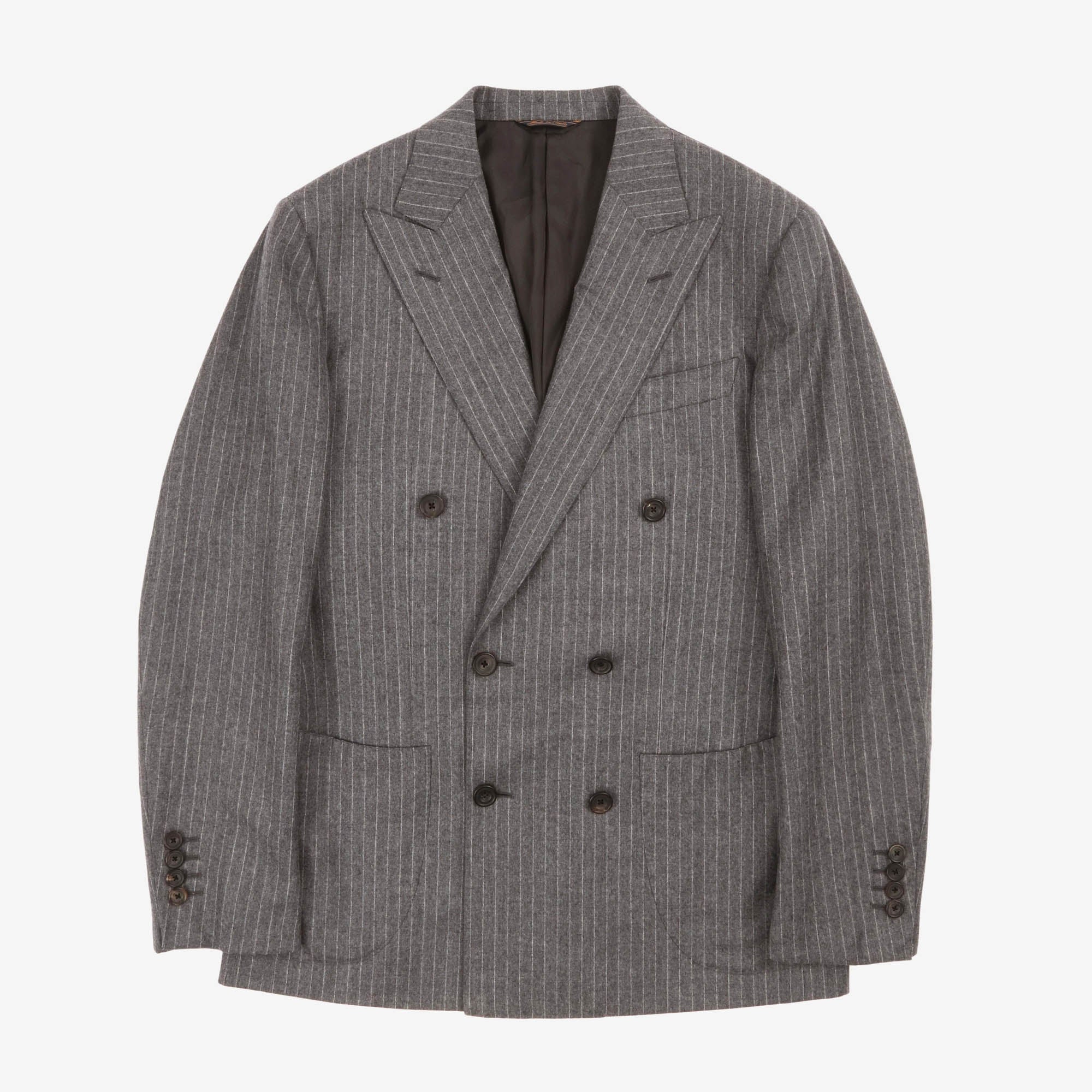 Pinstripe Wool Suit