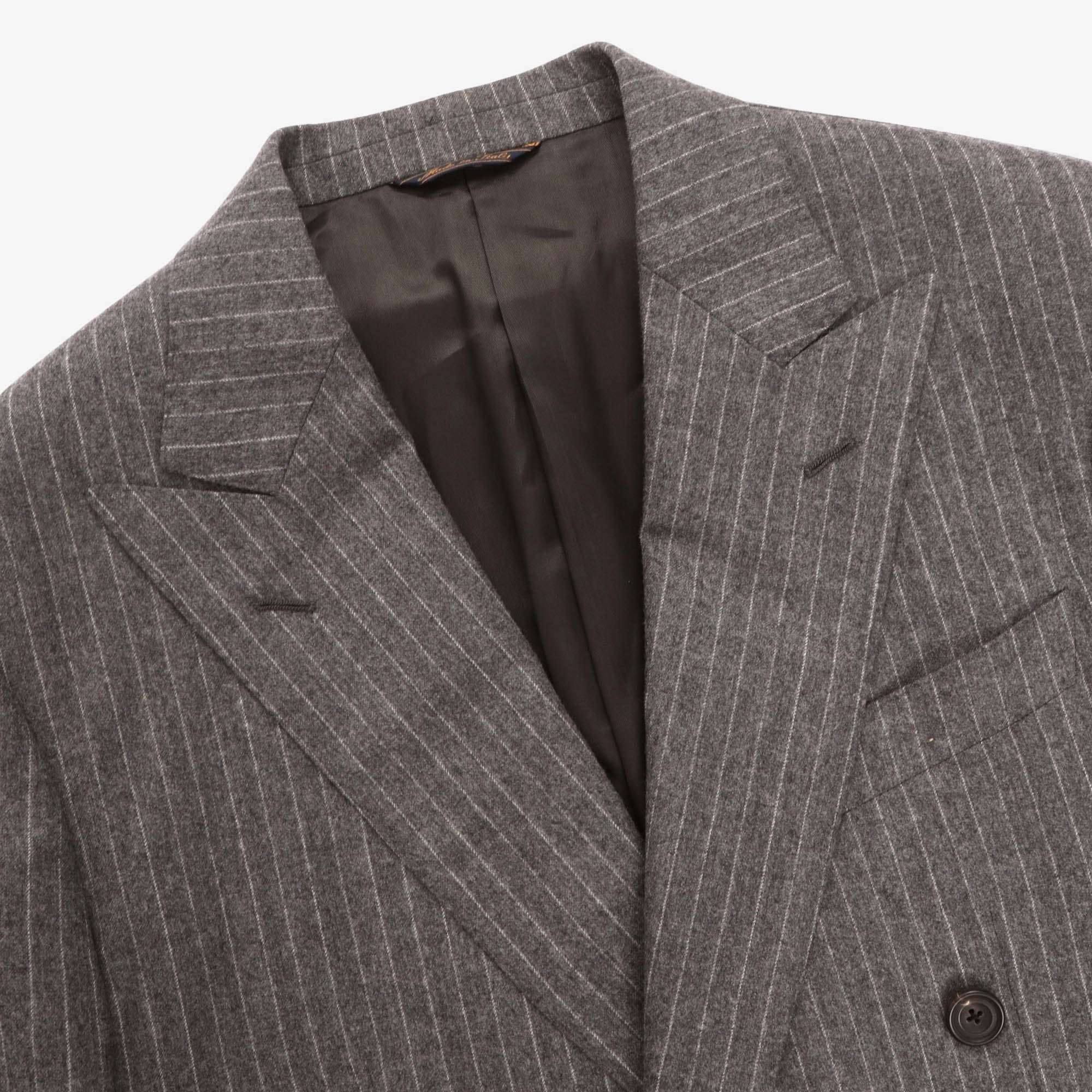 Pinstripe Wool Suit