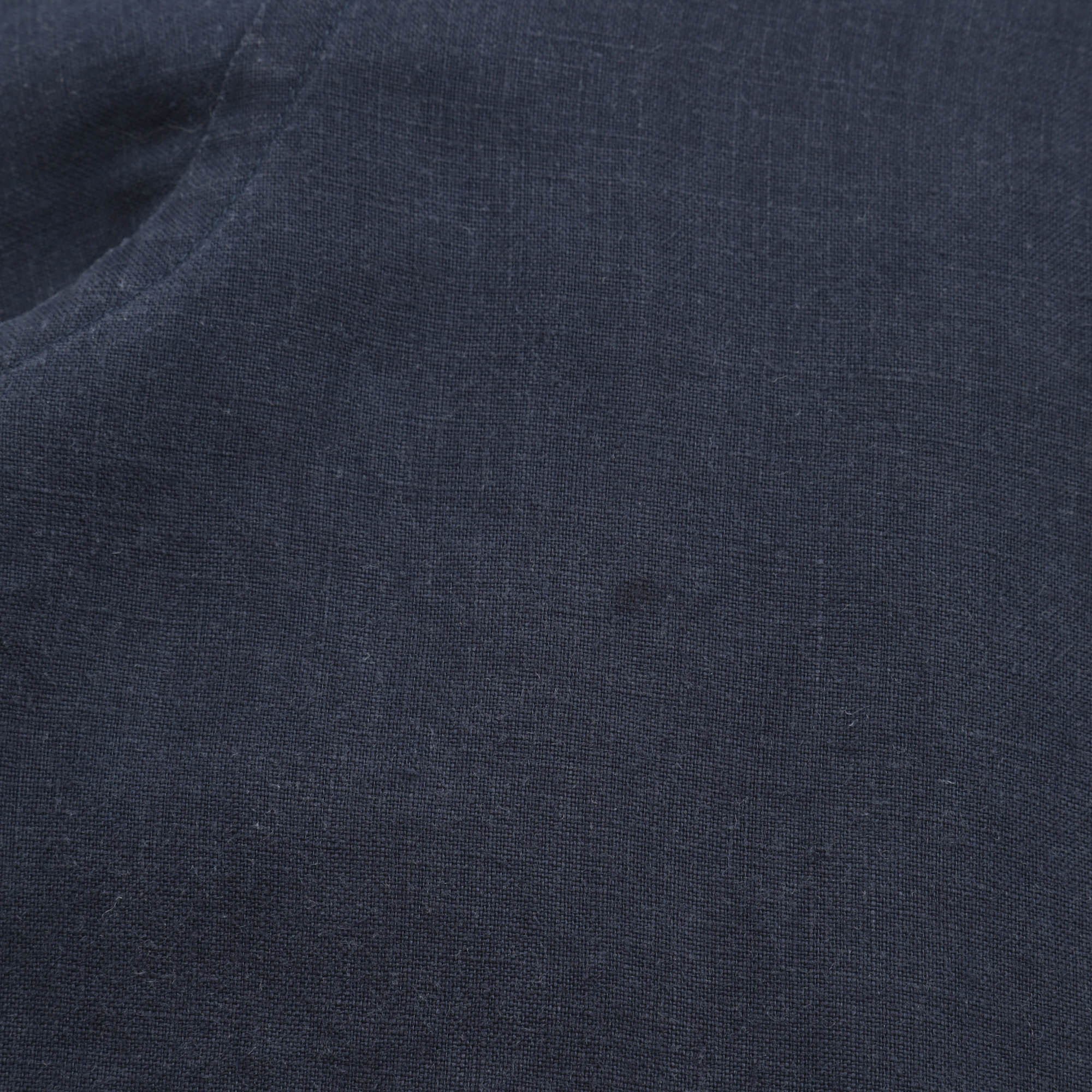 Linen Spread Collar Shirt