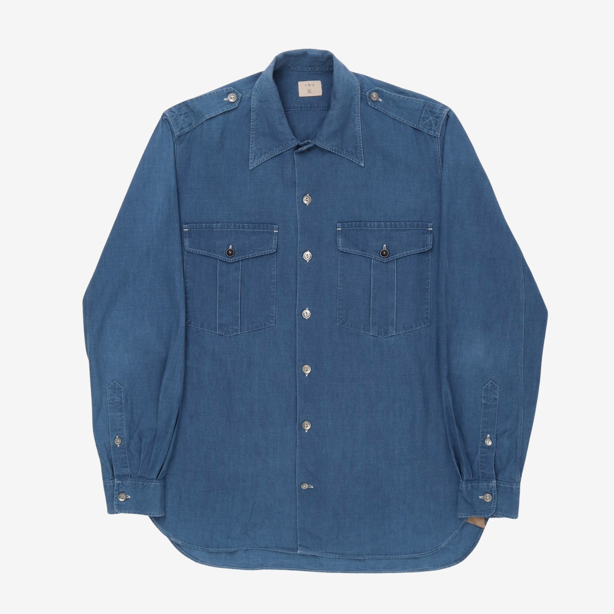 Chambray 2 Pocket Officer Shirt