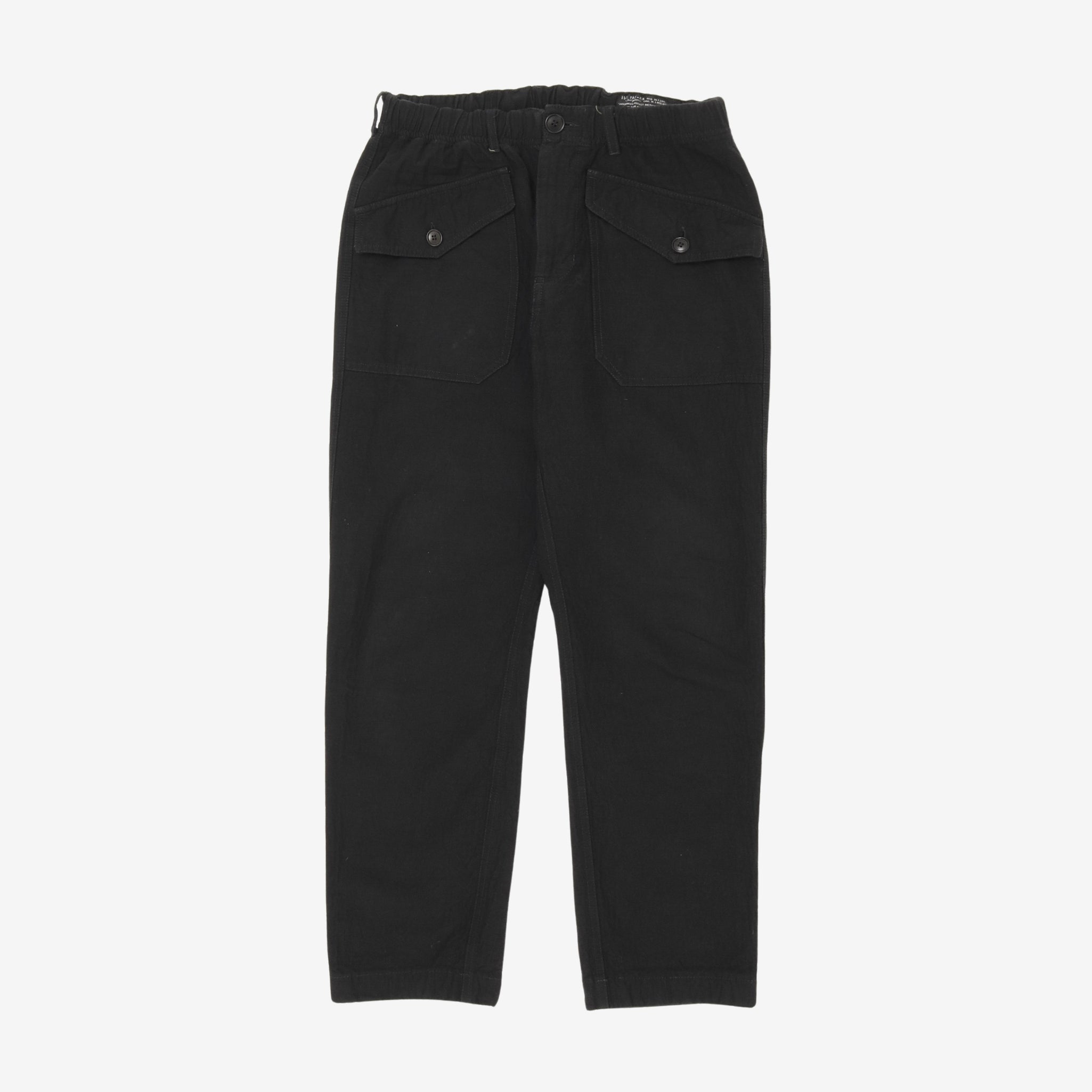 Wool Blend Drawstring Trouser