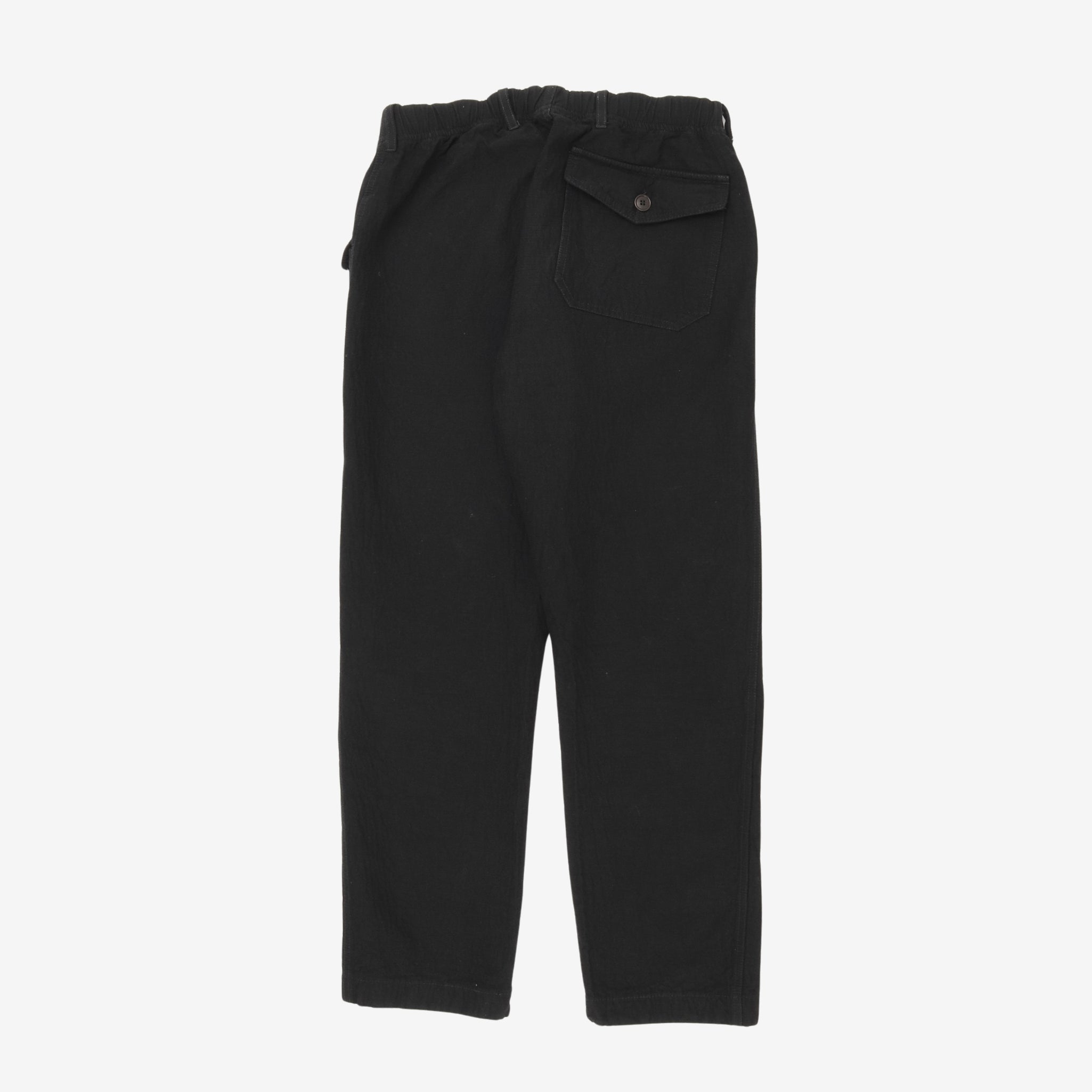 Wool Blend Drawstring Trouser