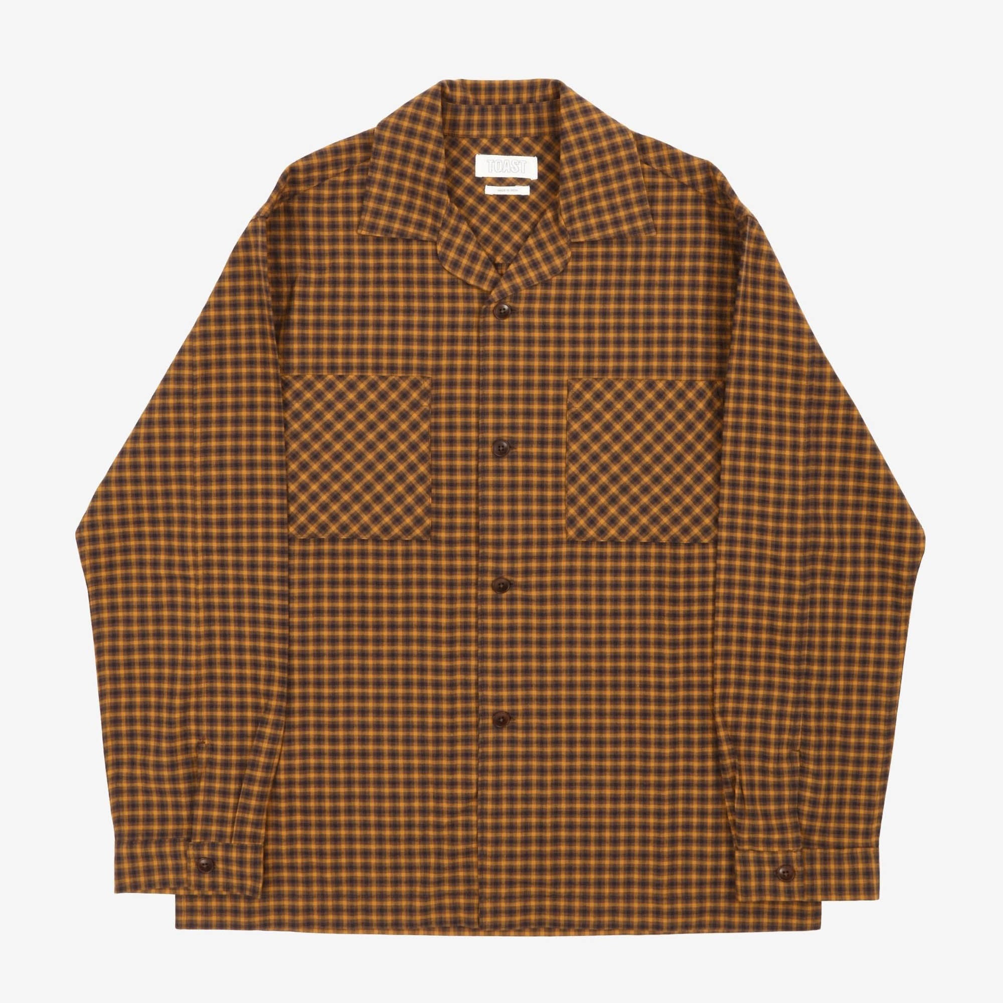 Check Spread Collar Shirt