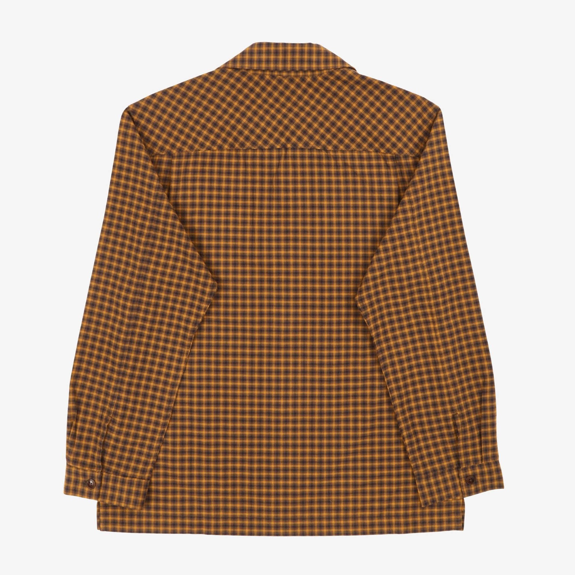 Check Spread Collar Shirt