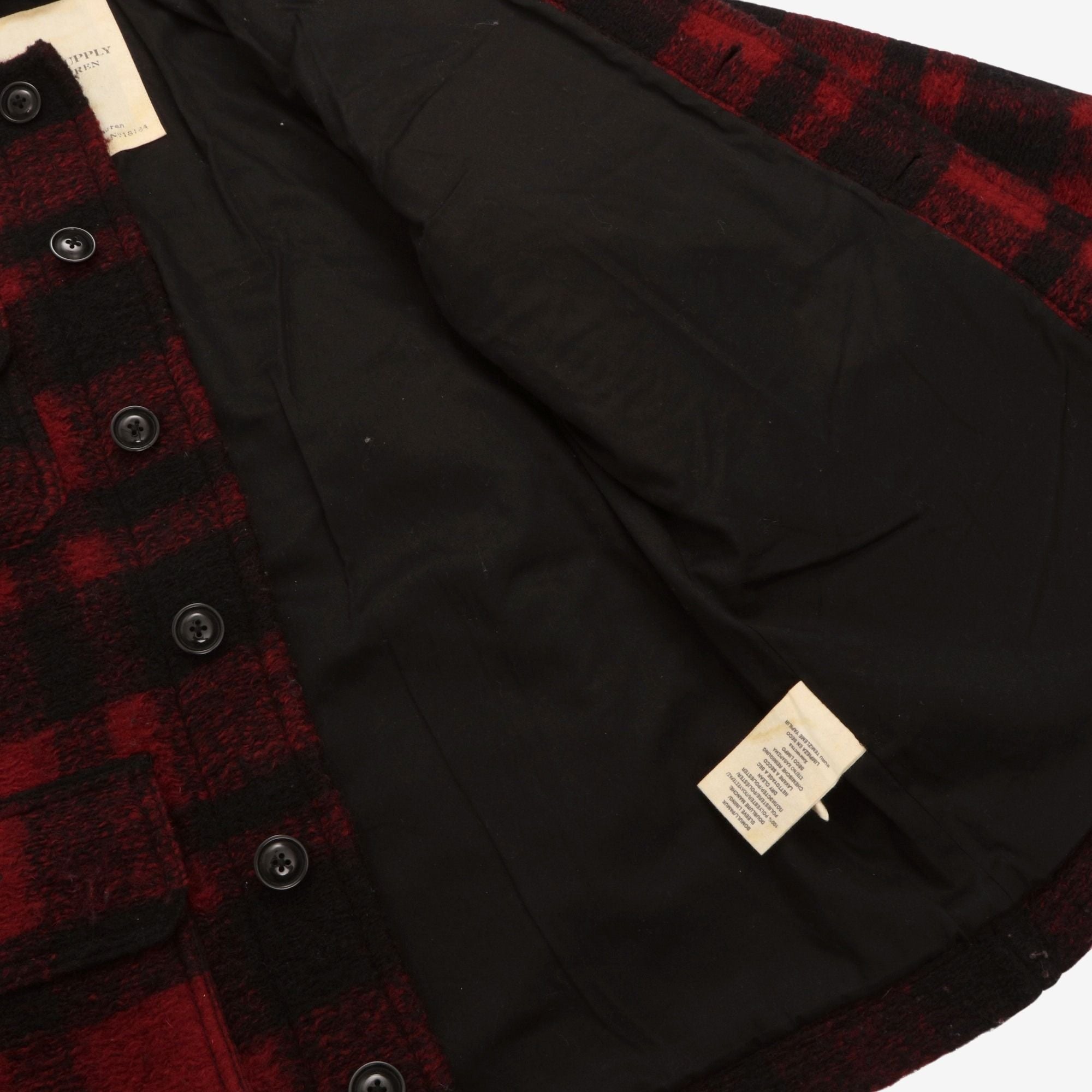 Wool Plaid Barn Jacket