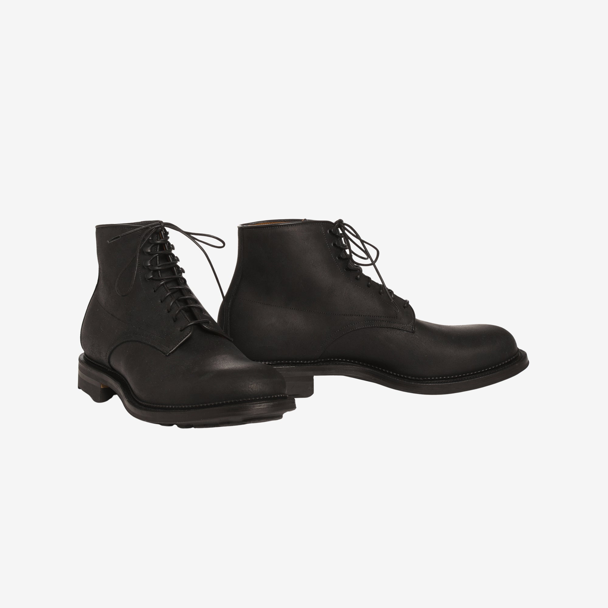Navvy Boot - Black Leather (1940 Last)