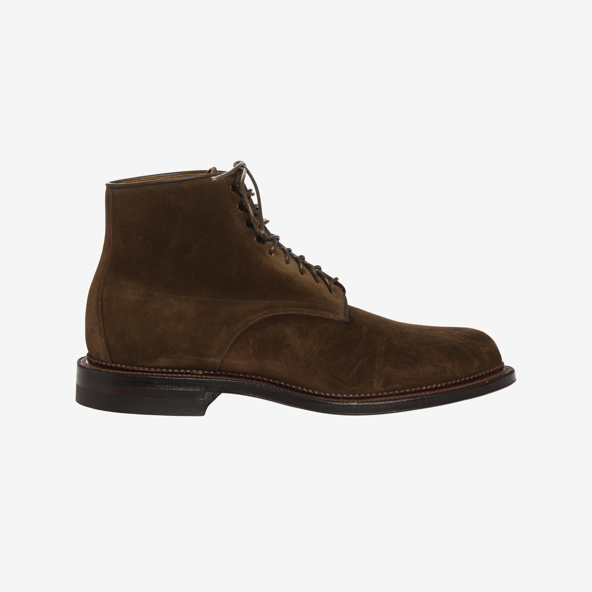 Navvy Boots - Dark Brown Suede (1940 Last)