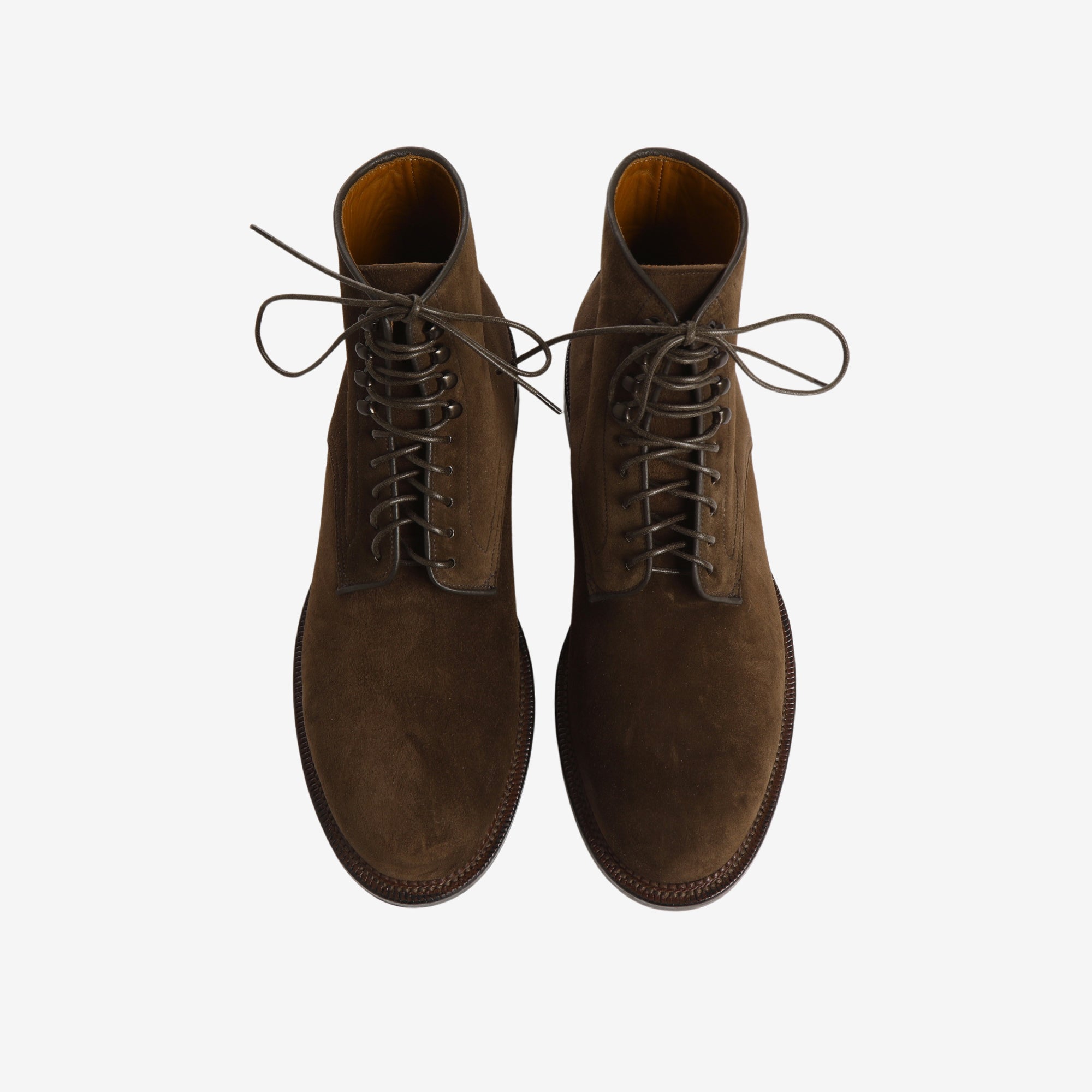 Navvy Boots - Dark Brown Suede (1940 Last)