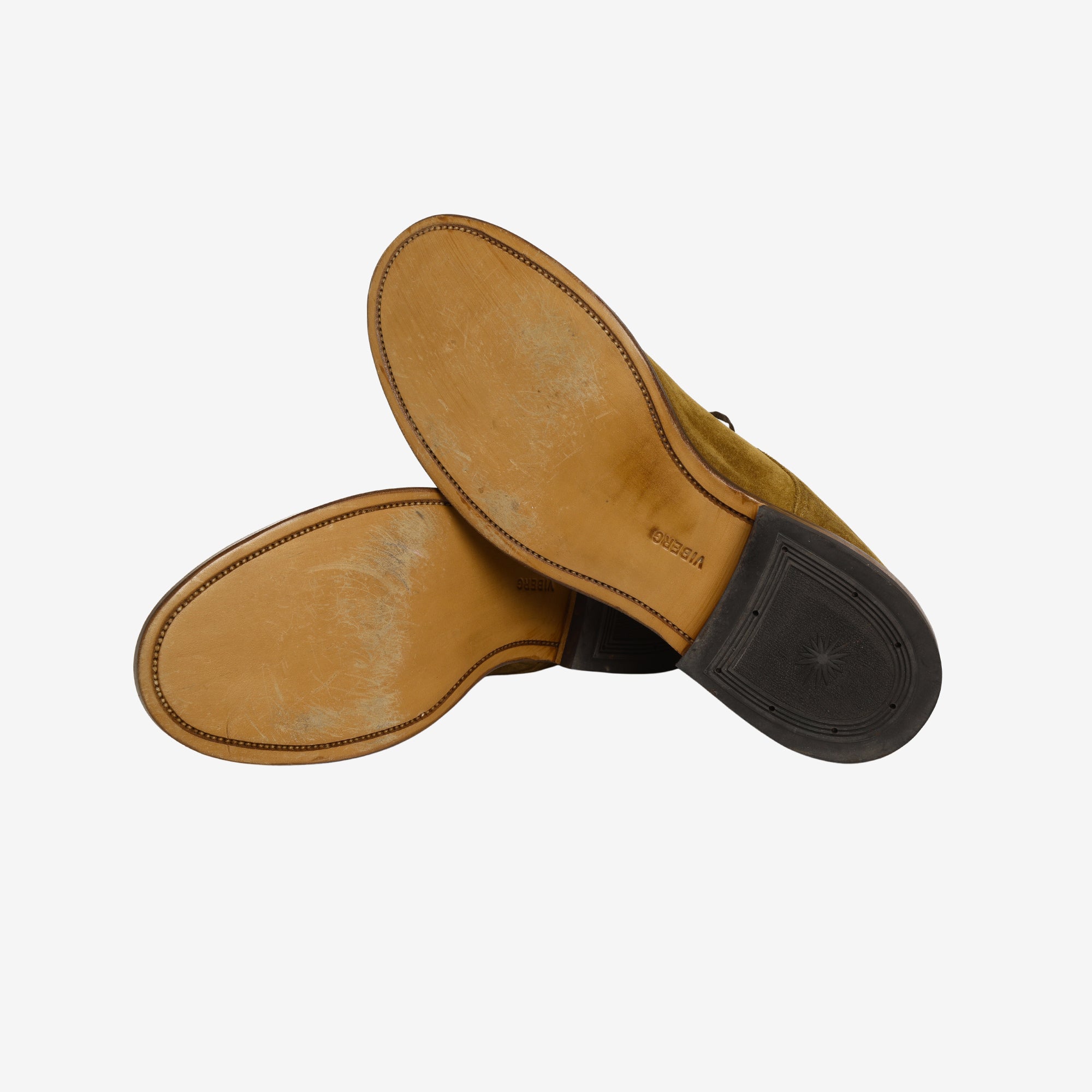 Navvy Boot - Mustard Suede (1940 Last) (Worn)