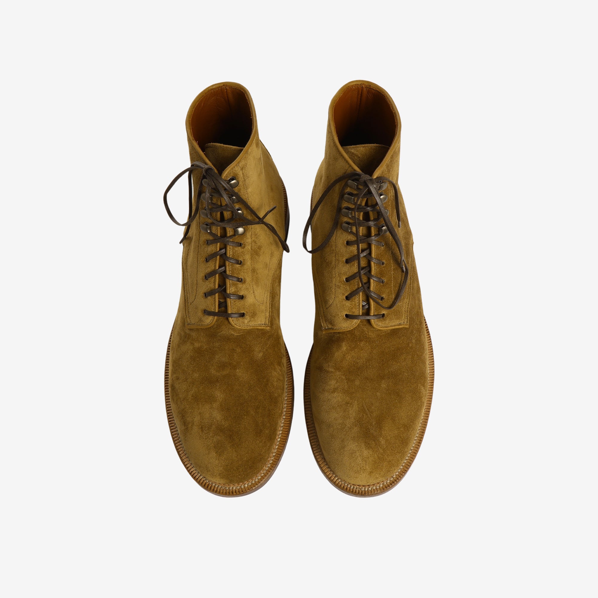 Navvy Boot - Mustard Suede (1940 Last) (Worn)