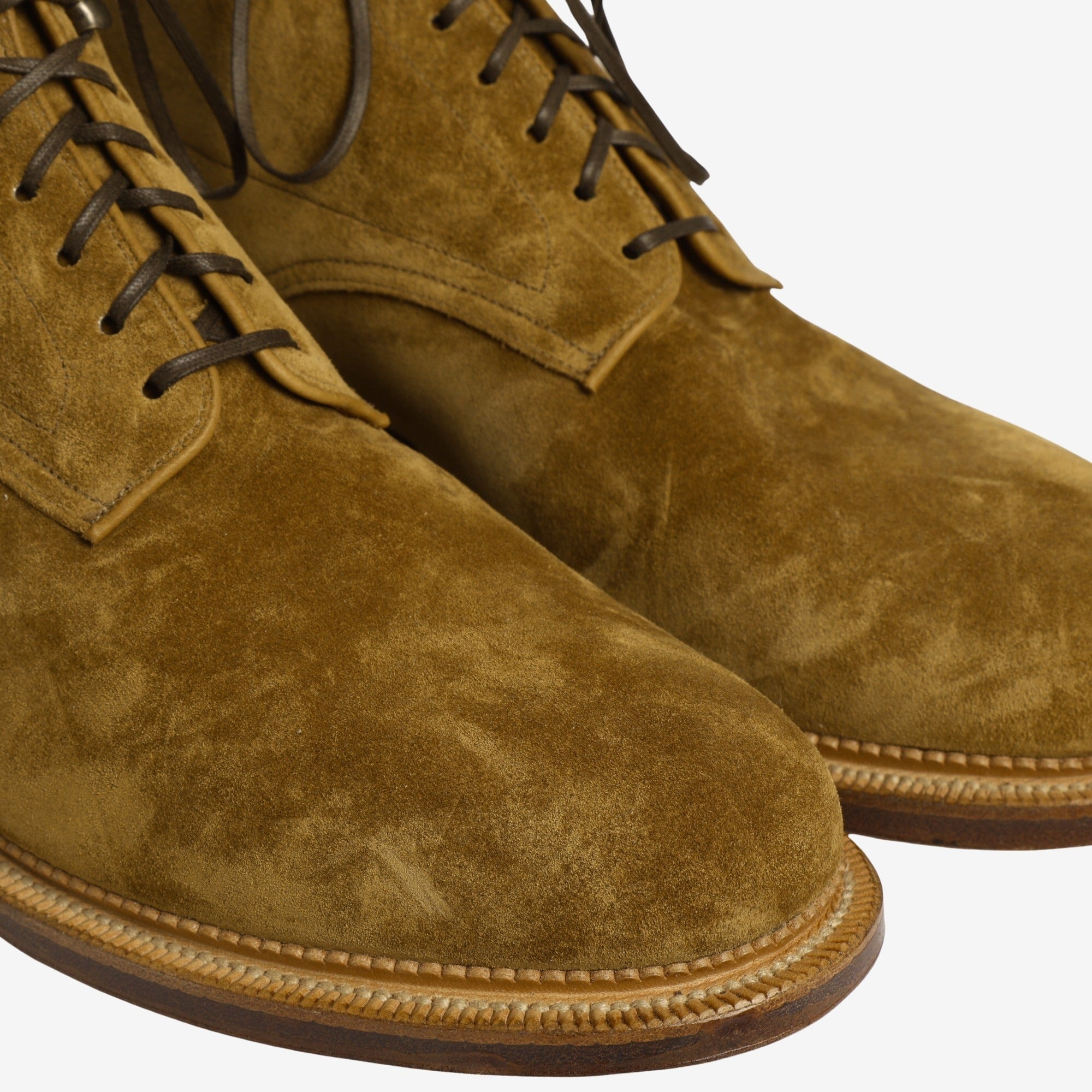Navvy Boot - Mustard Suede (1940 Last) (Worn)
